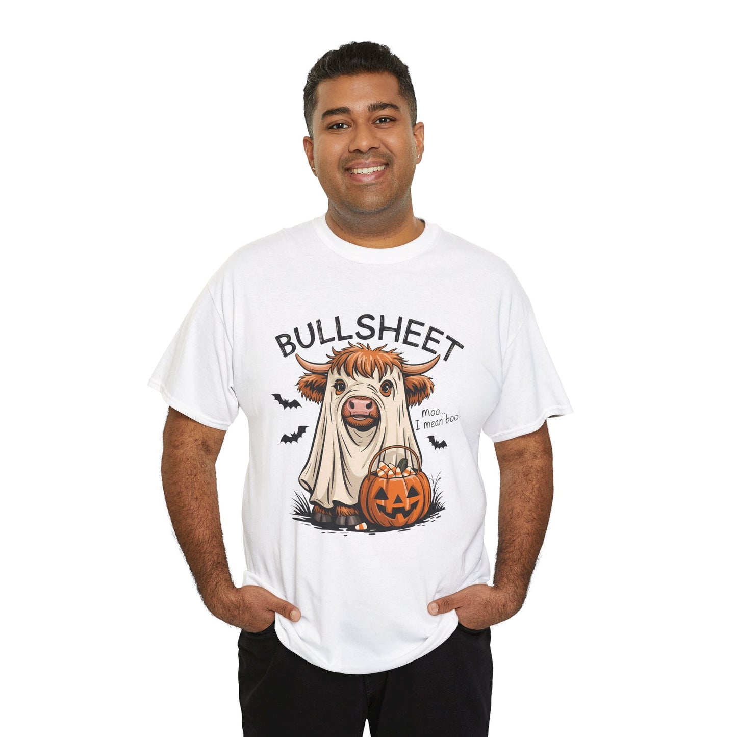 Halloween Cow Tee, Funny Halloween T-Shirt, Unisex Graphic Tee, Spooky Costume Wear, Trick or Treat Apparel