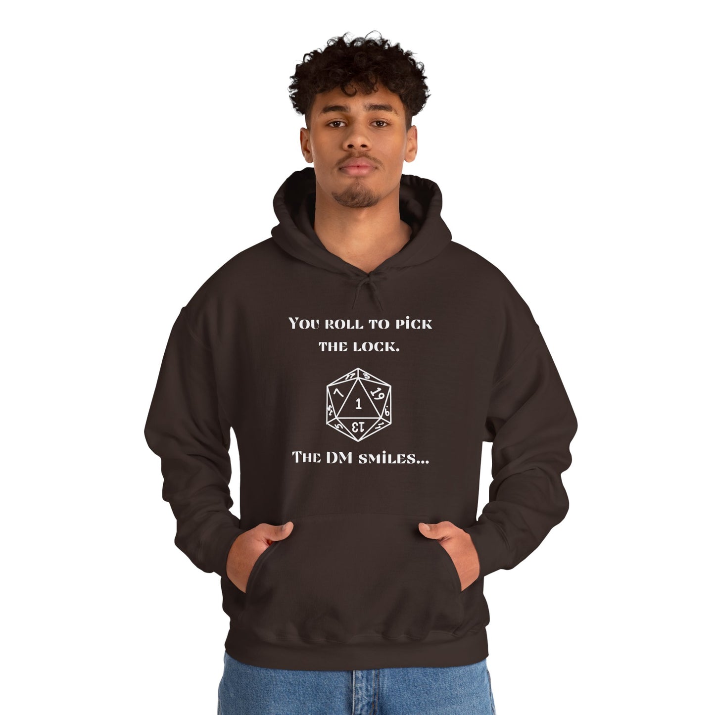 D&D Roll to Pick the Lock DM Smiles Hoodie