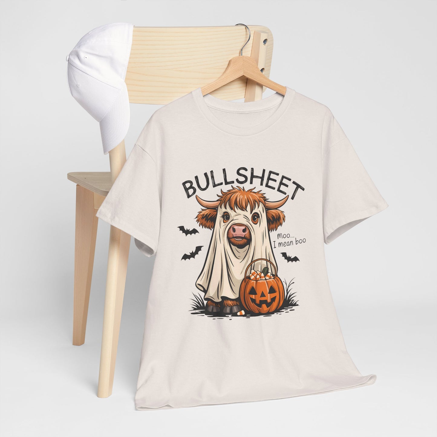 Halloween Cow Tee, Funny Halloween T-Shirt, Unisex Graphic Tee, Spooky Costume Wear, Trick or Treat Apparel