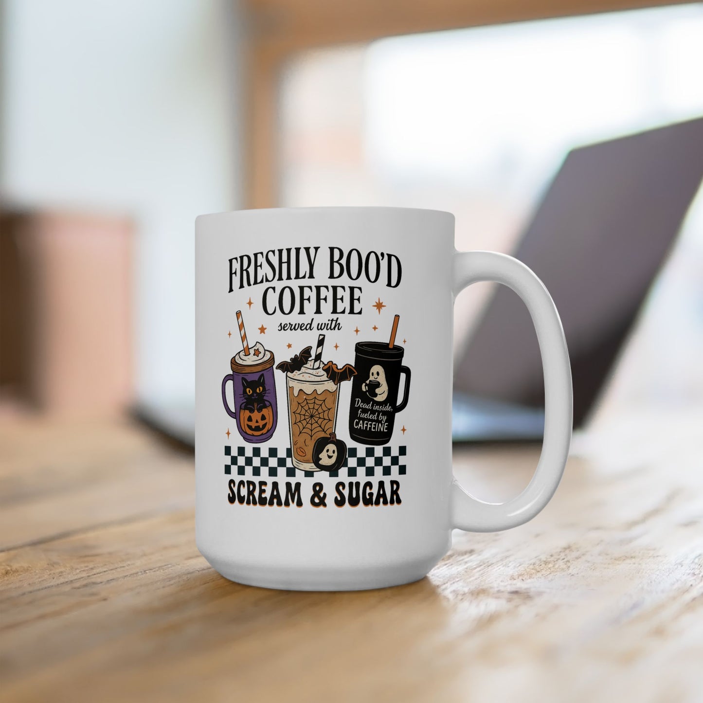 Freshly Boo'd Coffee Ceramic Mug, 11oz, 15oz