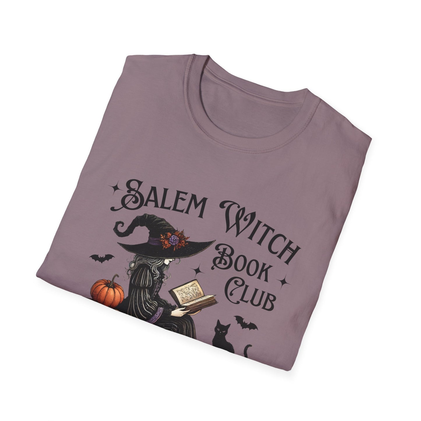 Salem Witch Book Club T-Shirt, Halloween shirt, Book lover gift, Cat lover apparel, Witchy clothing, Cozy fall outfit