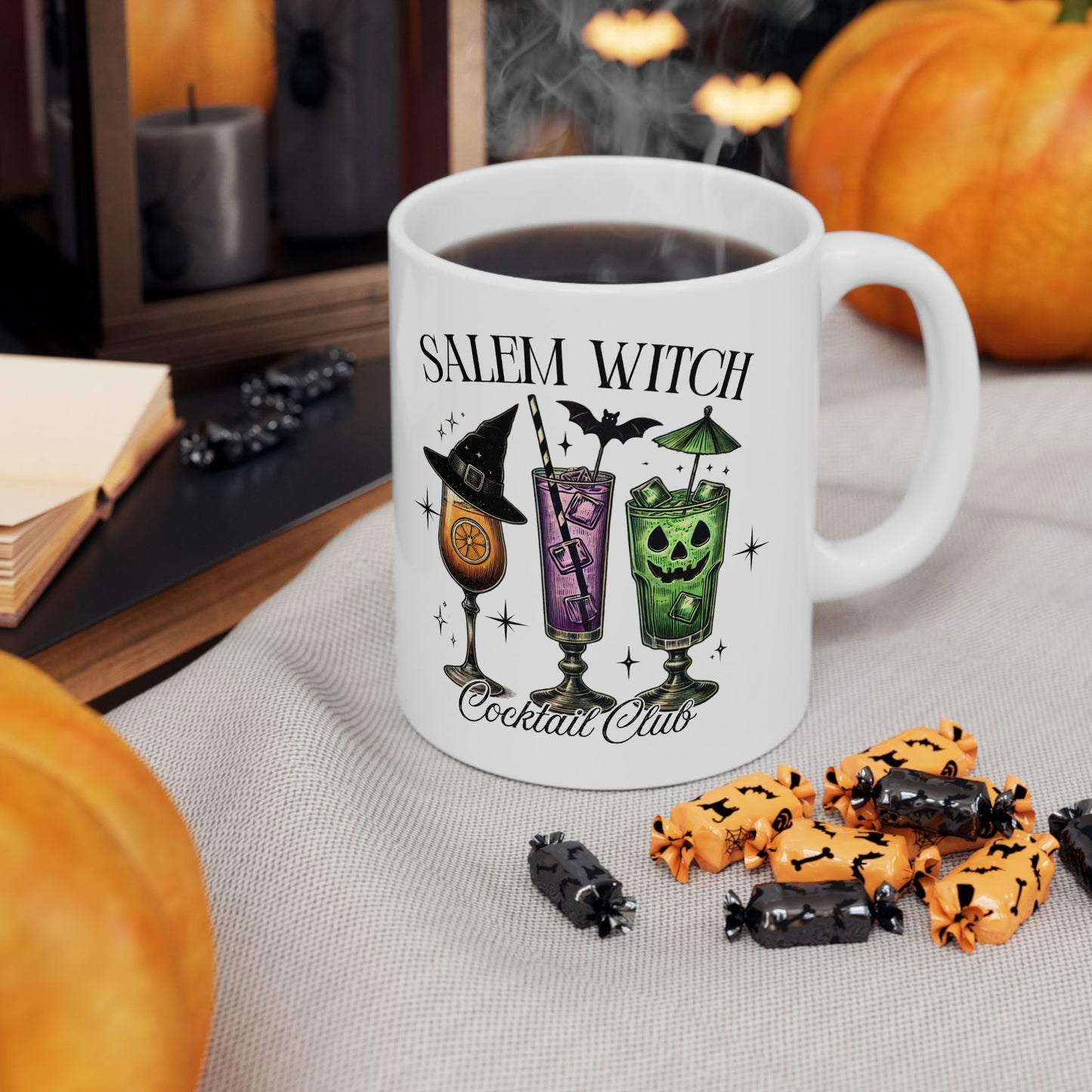 Witchy Ceramic Mug - Perfect for Halloween, Coffee Lovers, Gift for Her, Witch Decor, Spooky Vibes