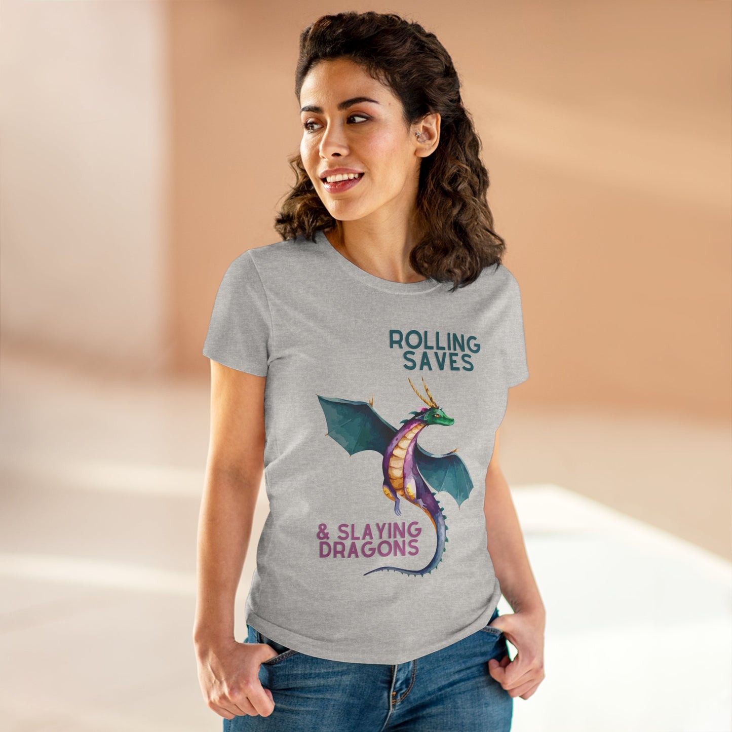 Rolling Saves & Slaying Dragons Women's Cut T-Shirt