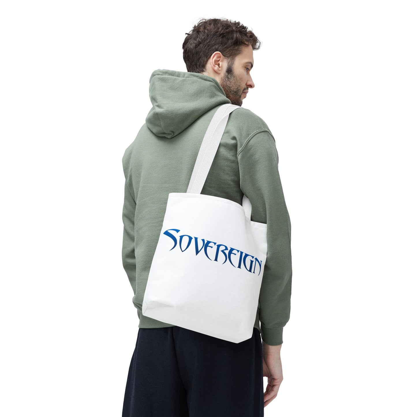 White Sovereign Tote Bag - Stylish, Reusable, Eco-Friendly Bag for Daily Use, Shopping, Travel, and Gifts
