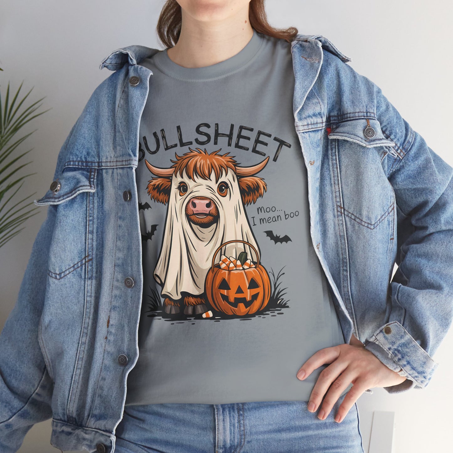 Halloween Cow Tee, Funny Halloween T-Shirt, Unisex Graphic Tee, Spooky Costume Wear, Trick or Treat Apparel