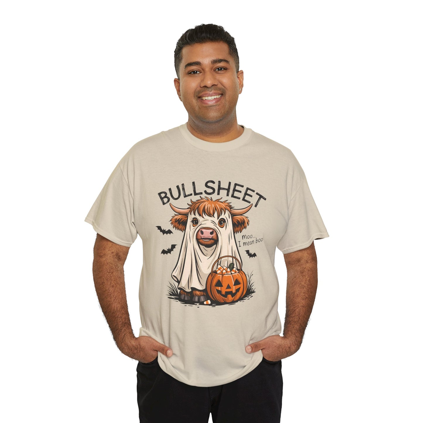 Halloween Cow Tee, Funny Halloween T-Shirt, Unisex Graphic Tee, Spooky Costume Wear, Trick or Treat Apparel