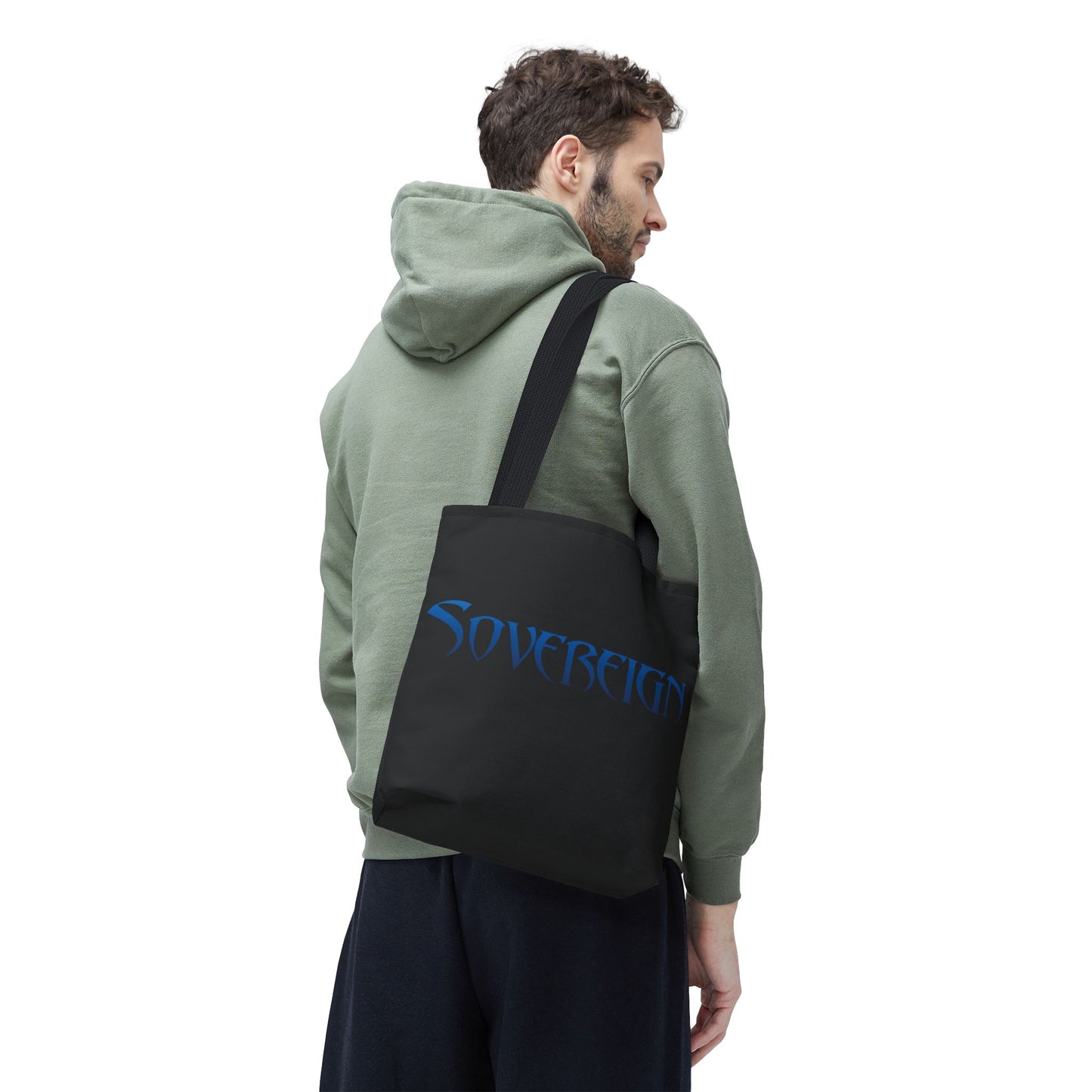Black Sovereign Tote Bag: Stylish Carry-All, Perfect for Everyday Use, Gifts, Shopping, and Travel