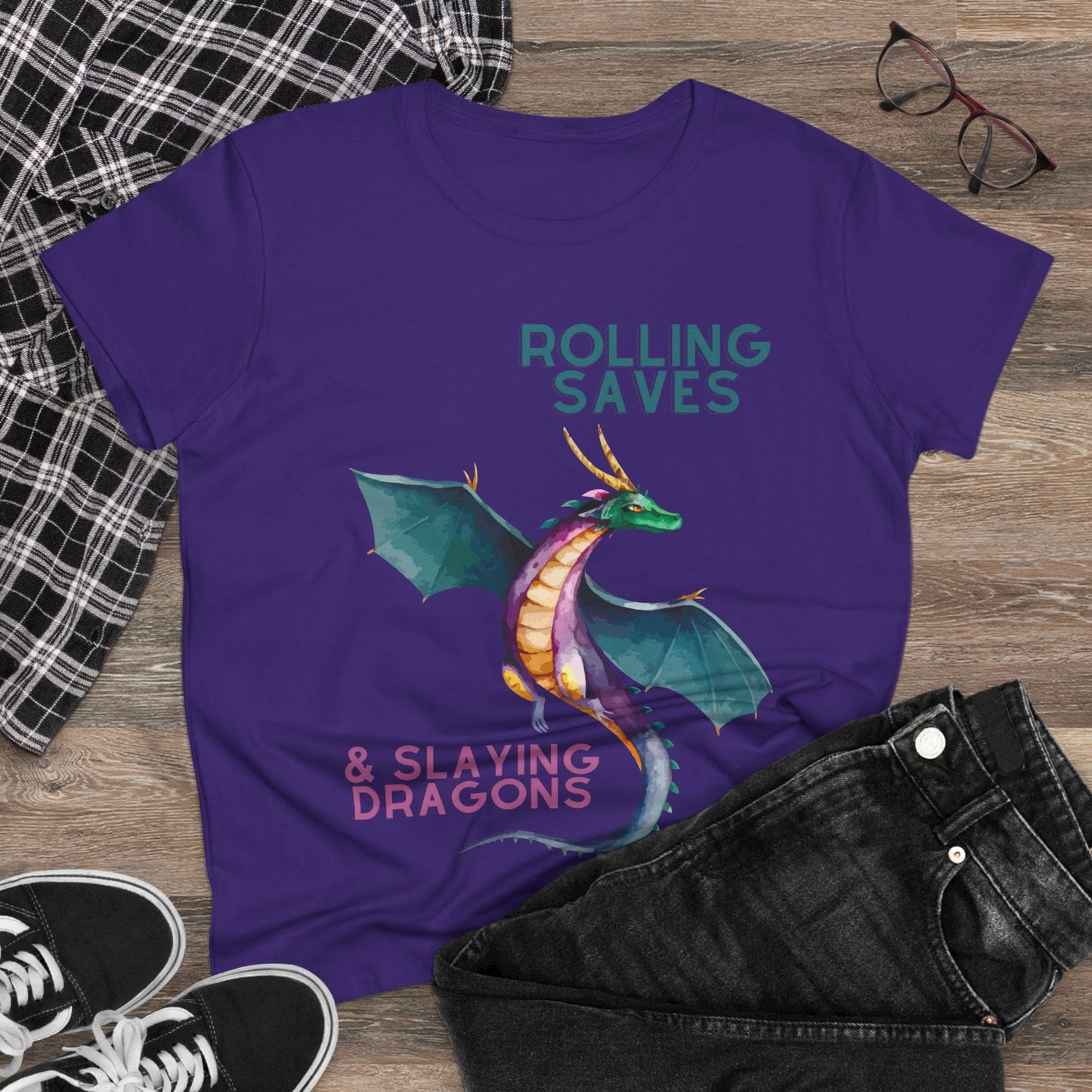 Rolling Saves & Slaying Dragons Women's Cut T-Shirt
