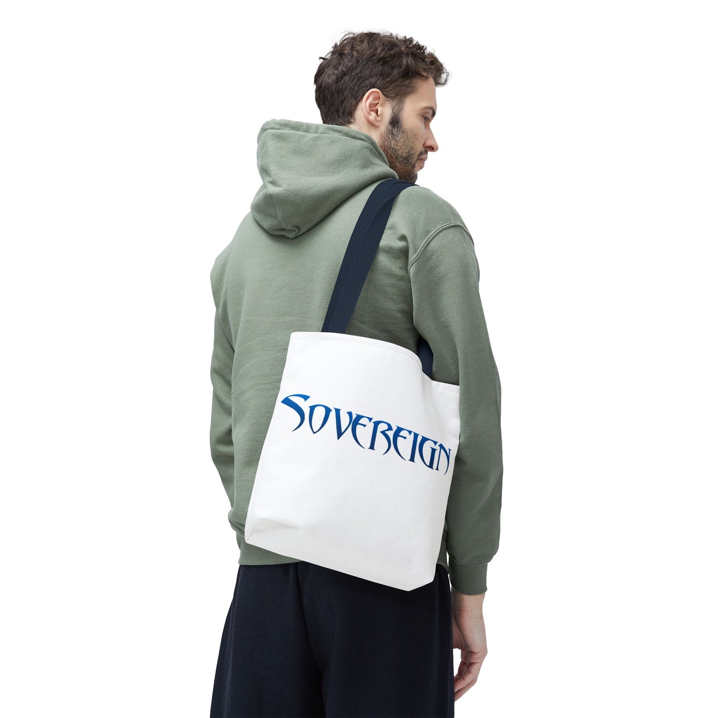 White Sovereign Tote Bag - Stylish, Reusable, Eco-Friendly Bag for Daily Use, Shopping, Travel, and Gifts