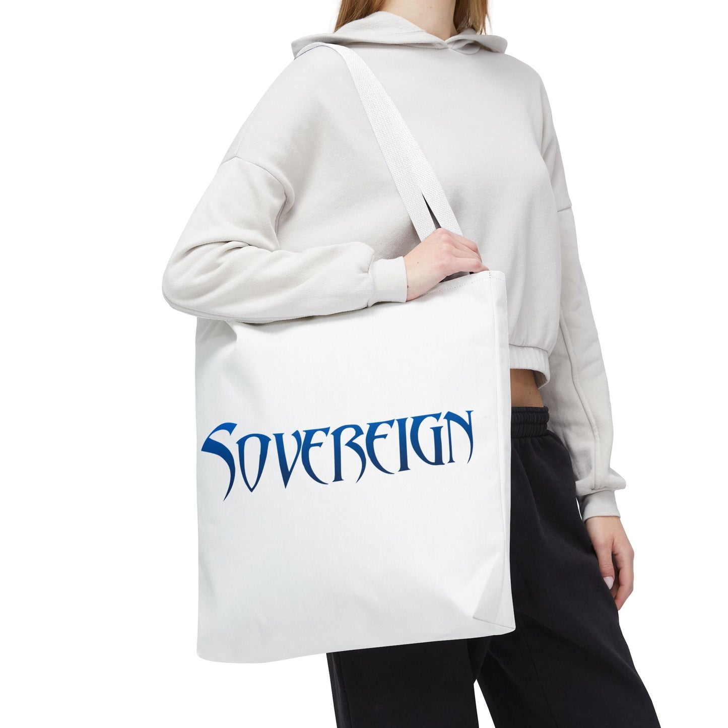 White Sovereign Tote Bag - Stylish, Reusable, Eco-Friendly Bag for Daily Use, Shopping, Travel, and Gifts