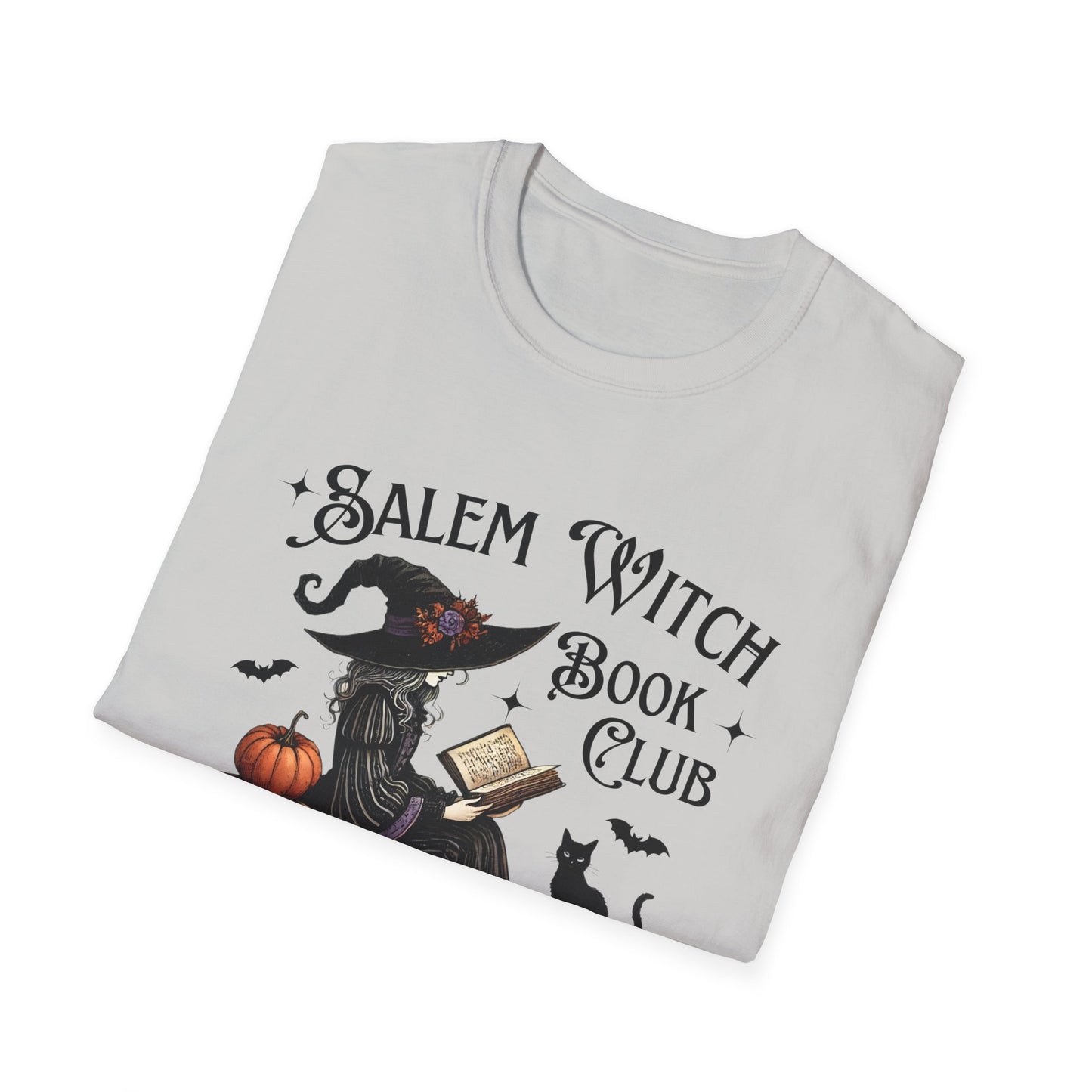 Salem Witch Book Club T-Shirt, Halloween shirt, Book lover gift, Cat lover apparel, Witchy clothing, Cozy fall outfit