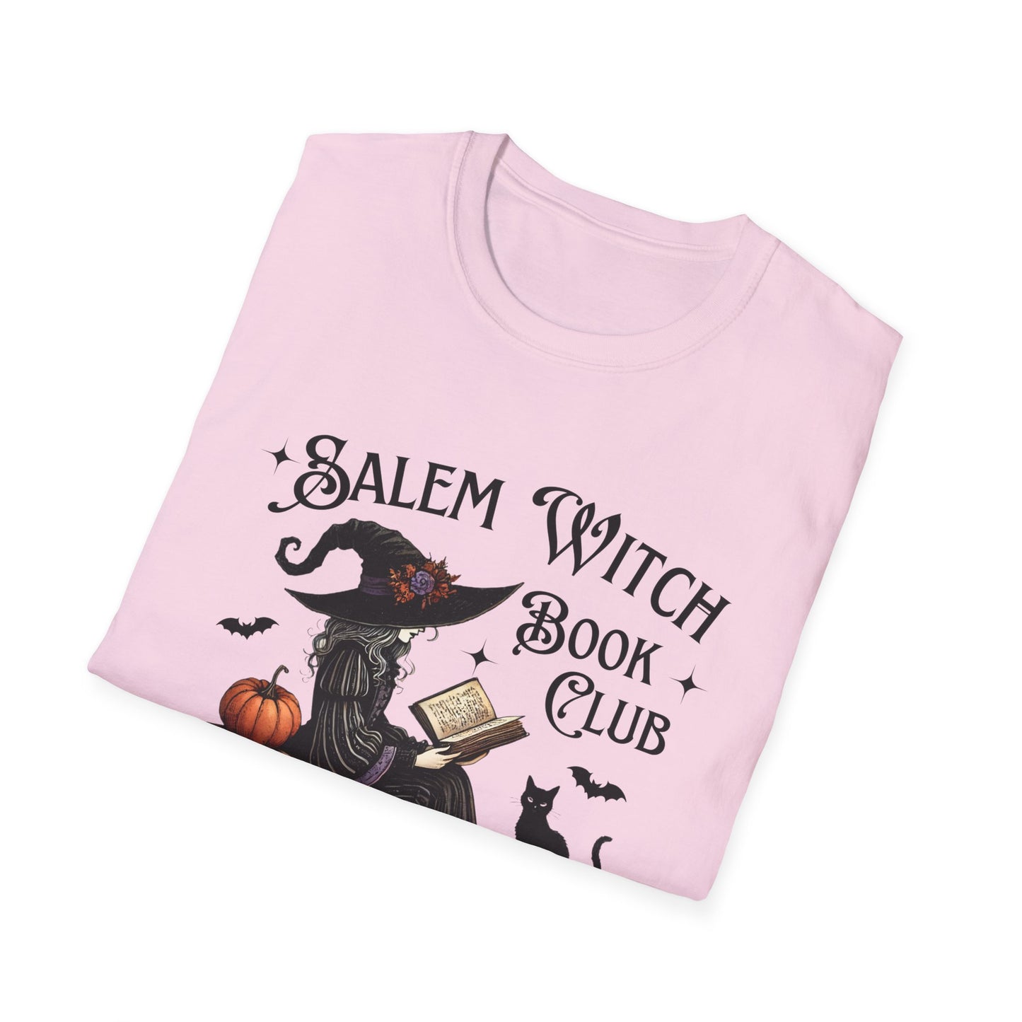 Salem Witch Book Club T-Shirt, Halloween shirt, Book lover gift, Cat lover apparel, Witchy clothing, Cozy fall outfit