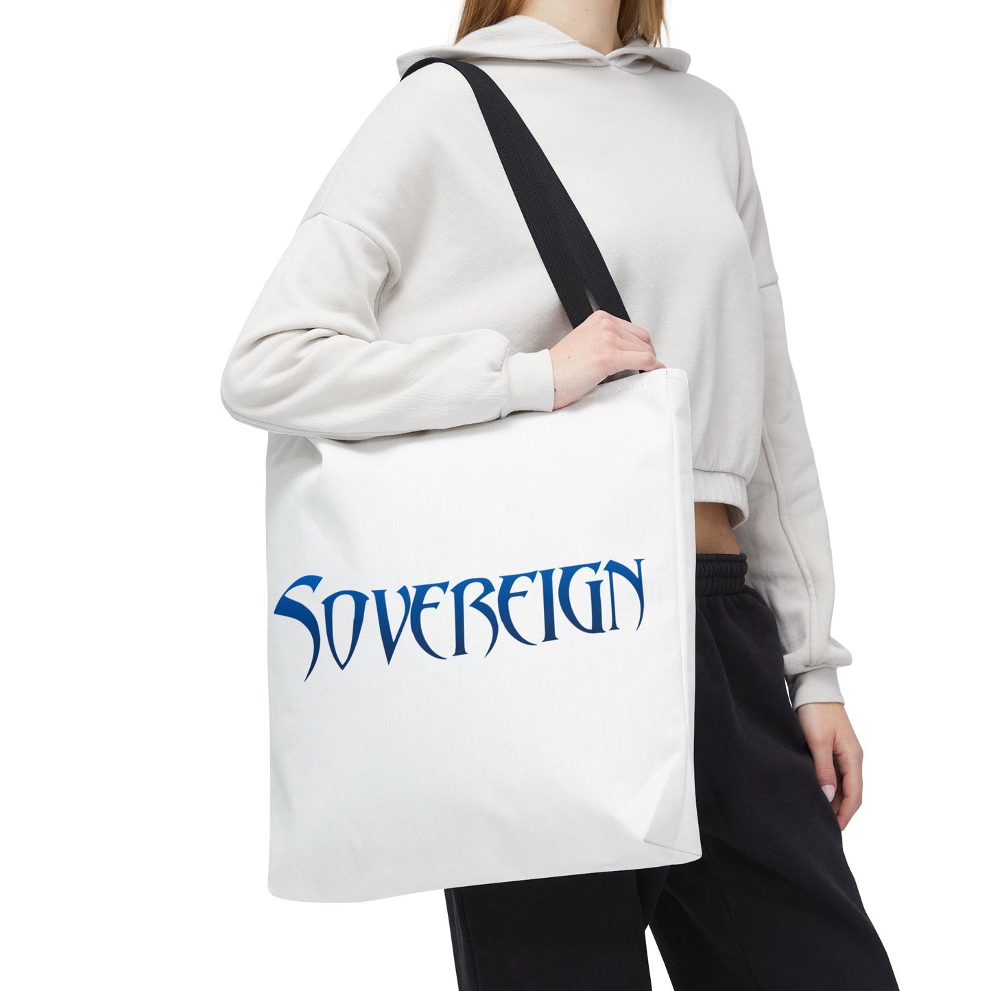 White Sovereign Tote Bag - Stylish, Reusable, Eco-Friendly Bag for Daily Use, Shopping, Travel, and Gifts
