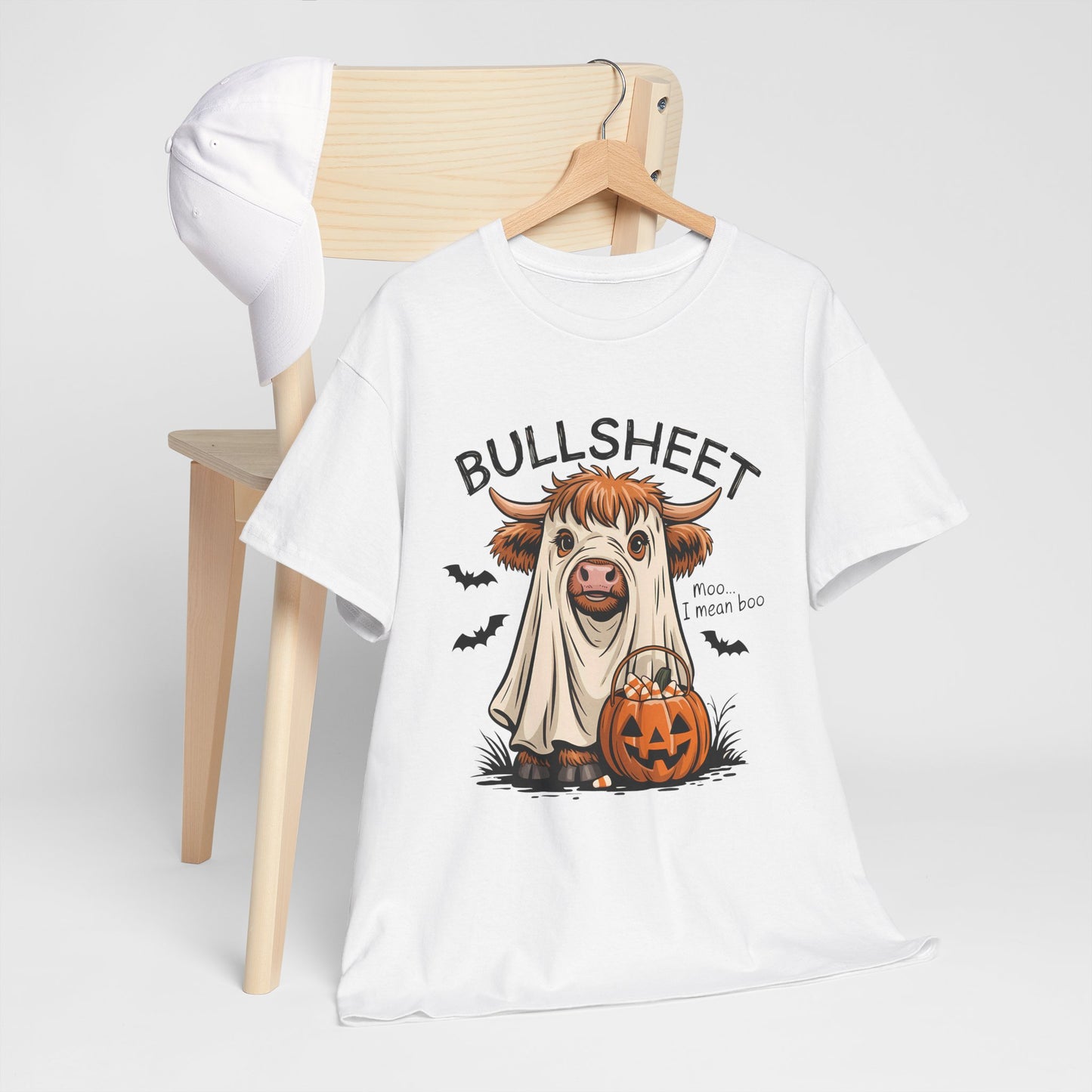 Halloween Cow Tee, Funny Halloween T-Shirt, Unisex Graphic Tee, Spooky Costume Wear, Trick or Treat Apparel
