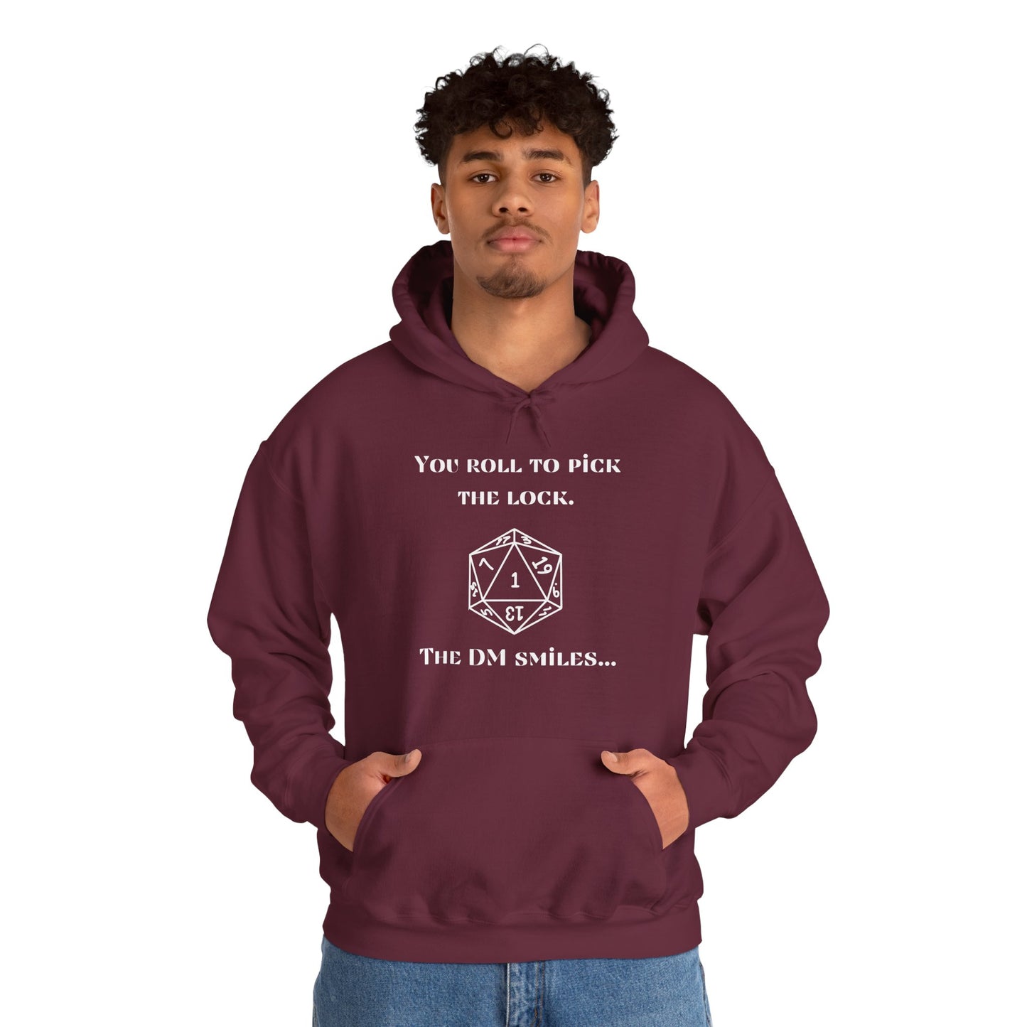 D&D Roll to Pick the Lock DM Smiles Hoodie