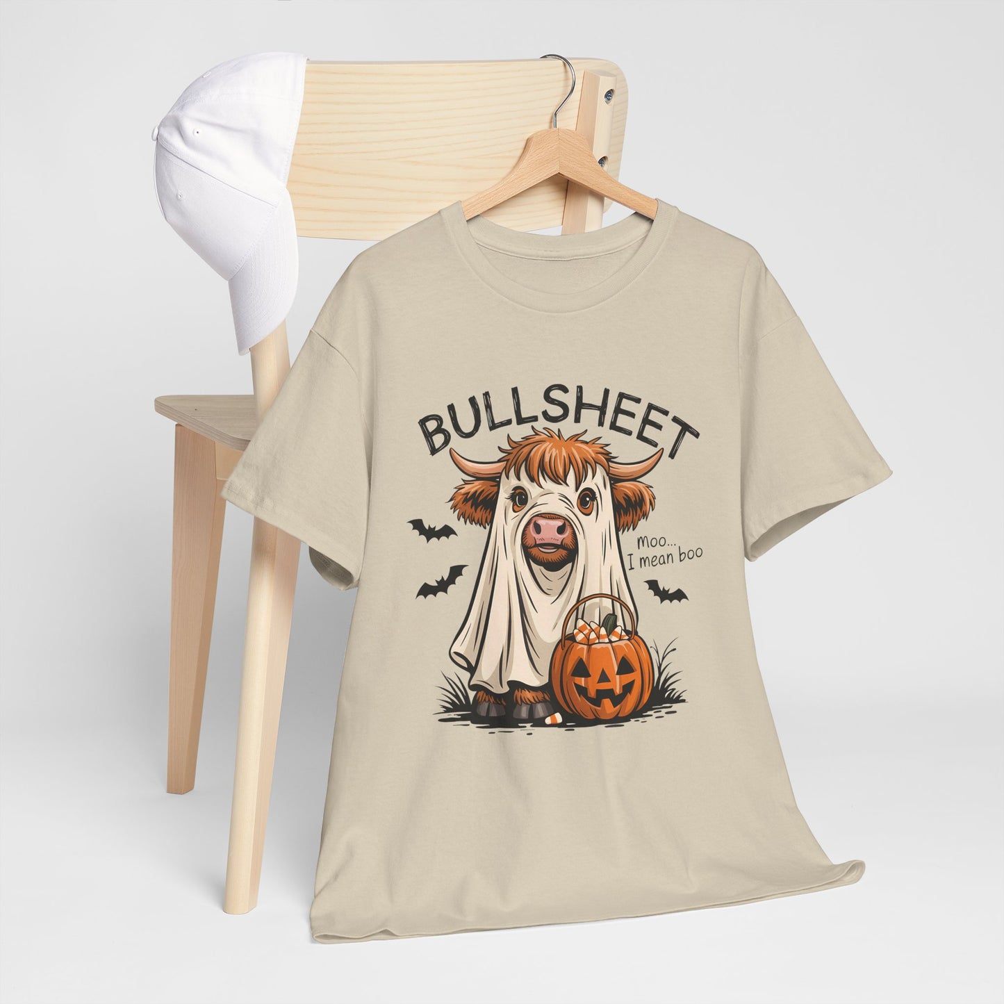 Halloween Cow Tee, Funny Halloween T-Shirt, Unisex Graphic Tee, Spooky Costume Wear, Trick or Treat Apparel