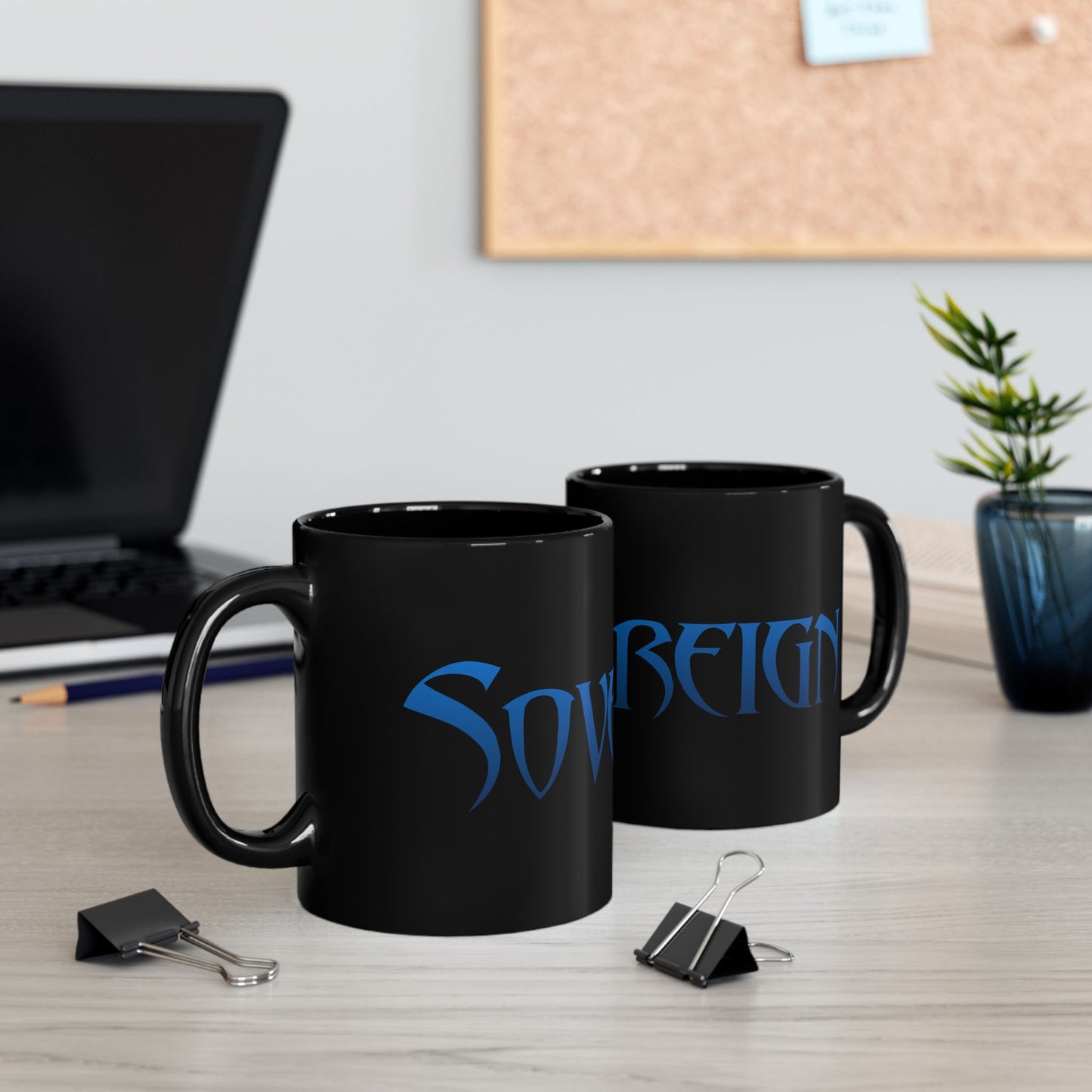 Black Sovereign Ceramic Mug, (11oz, 15oz)