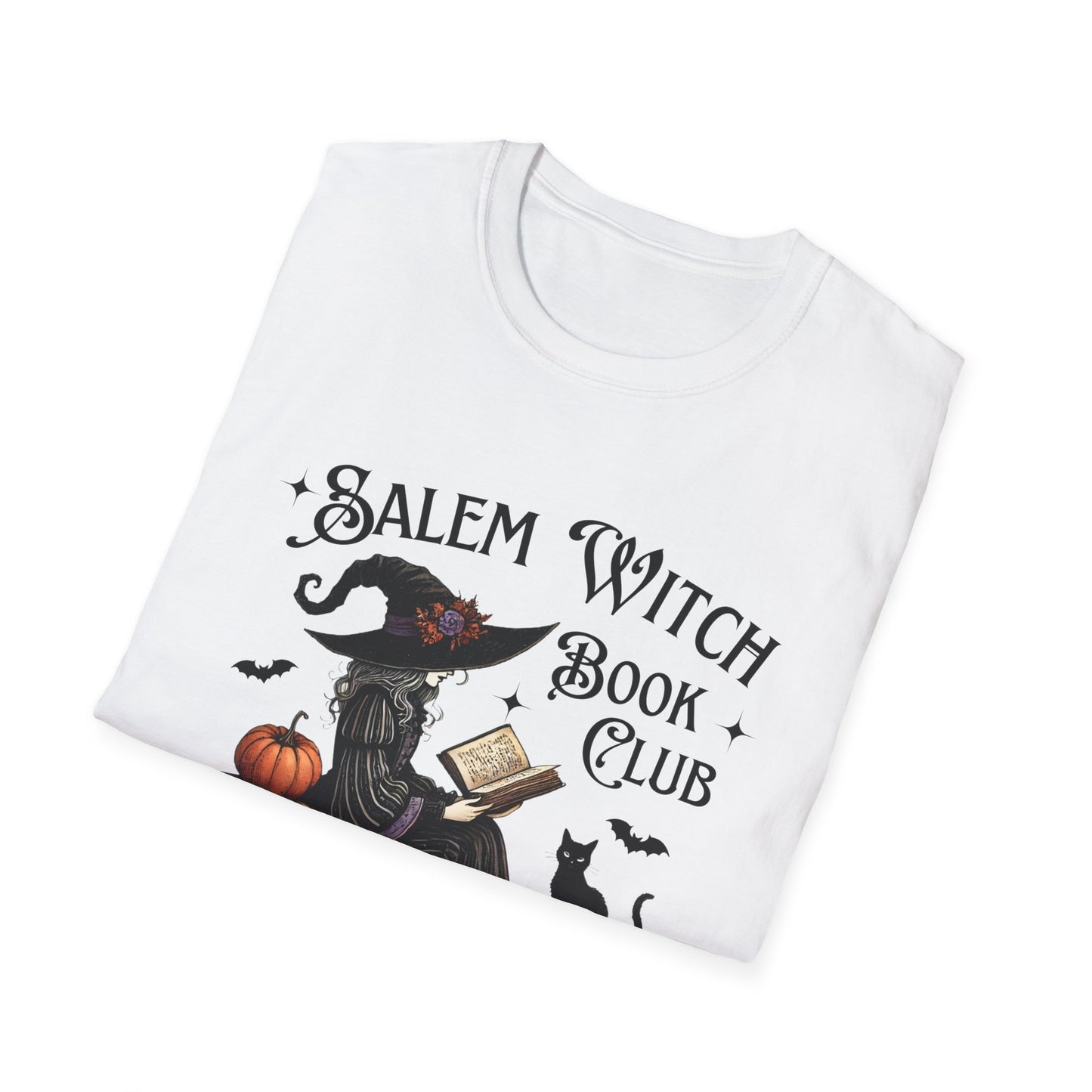 Salem Witch Book Club T-Shirt, Halloween shirt, Book lover gift, Cat lover apparel, Witchy clothing, Cozy fall outfit