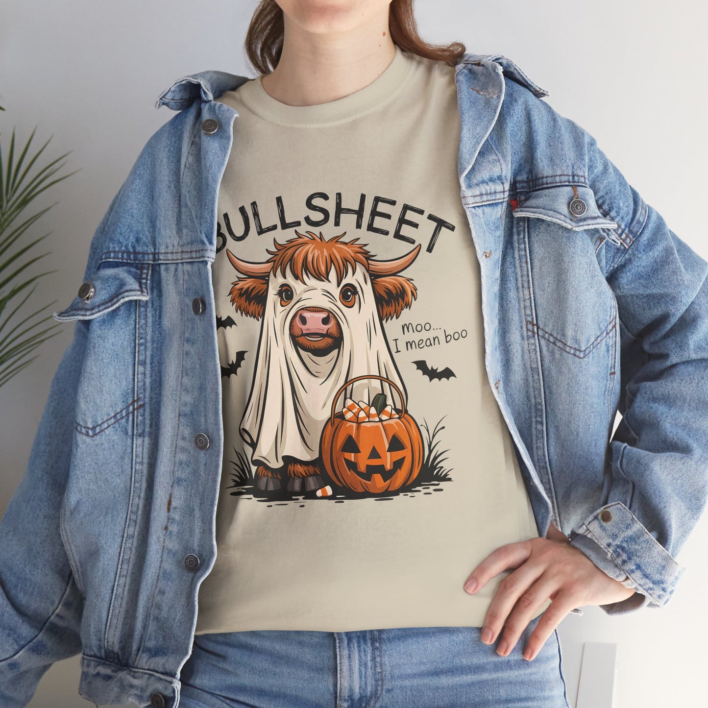 Halloween Cow Tee, Funny Halloween T-Shirt, Unisex Graphic Tee, Spooky Costume Wear, Trick or Treat Apparel
