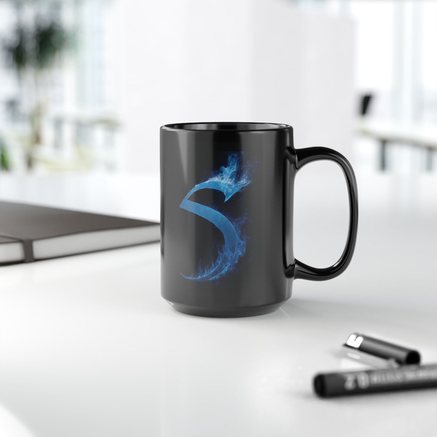 Black Sovereign S Ceramic Mug with New Logo, (11oz, 15oz)