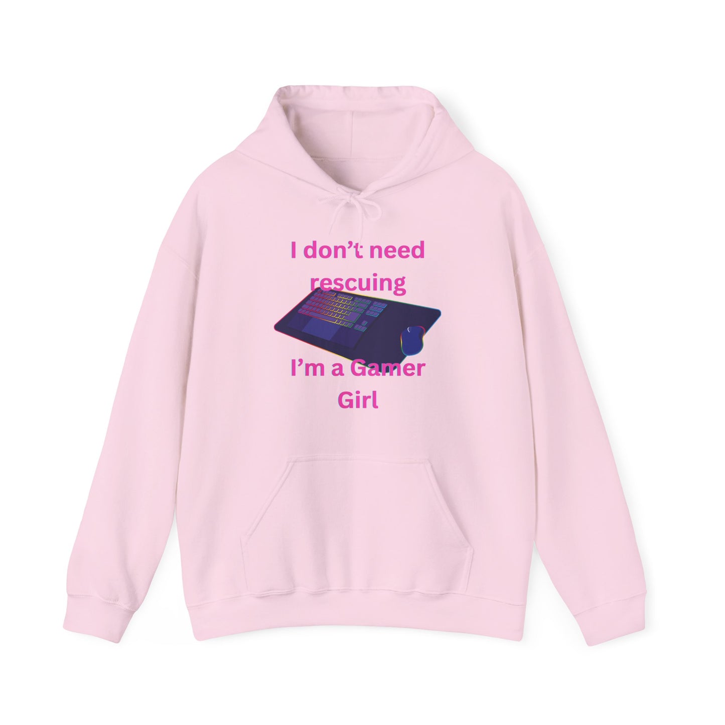Gamer Girl Hoodie Pink Lettering