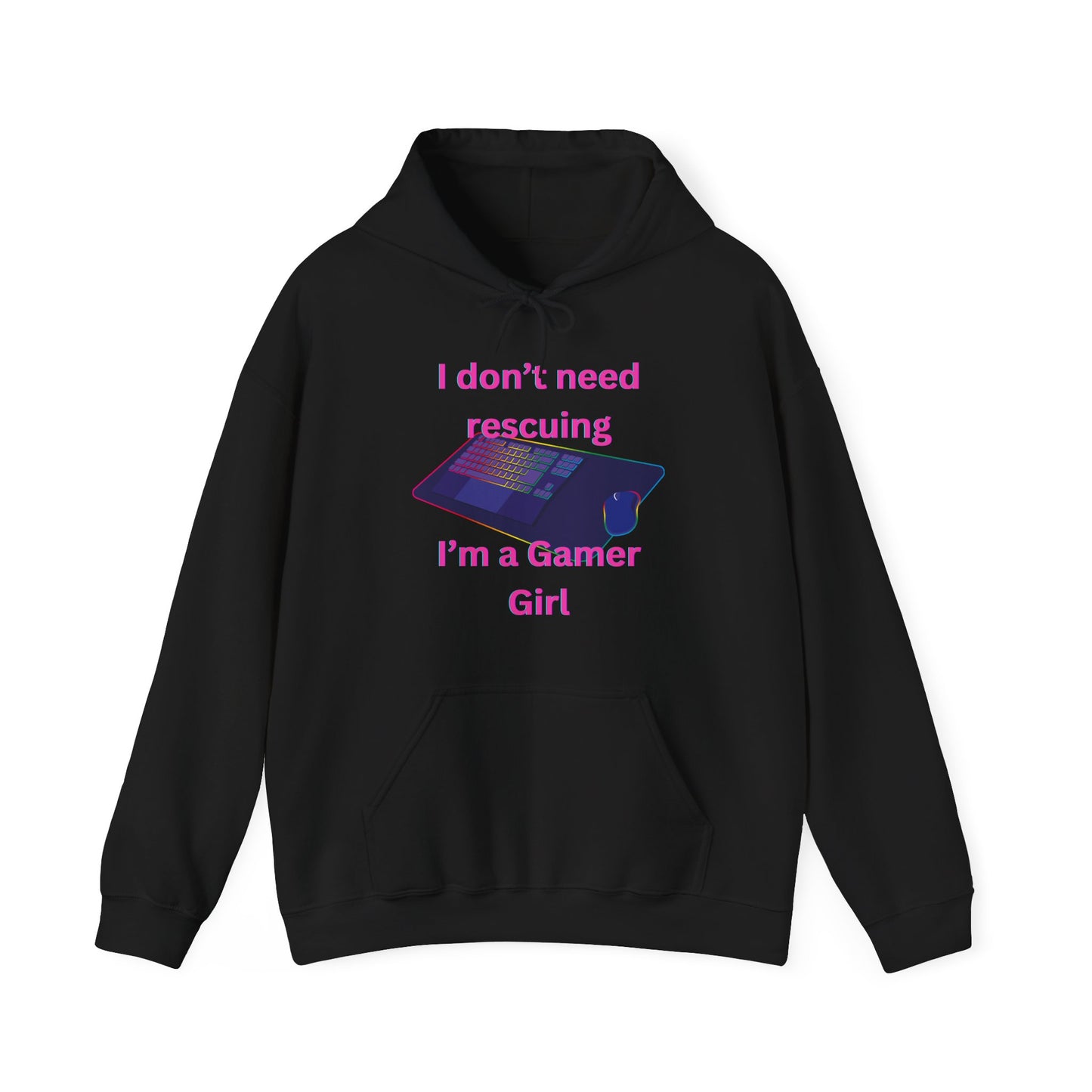 Gamer Girl Hoodie Pink Lettering