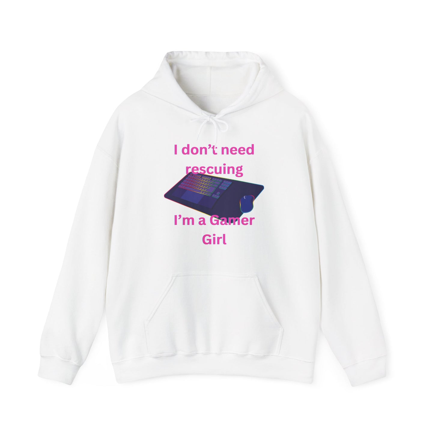 Gamer Girl Hoodie Pink Lettering