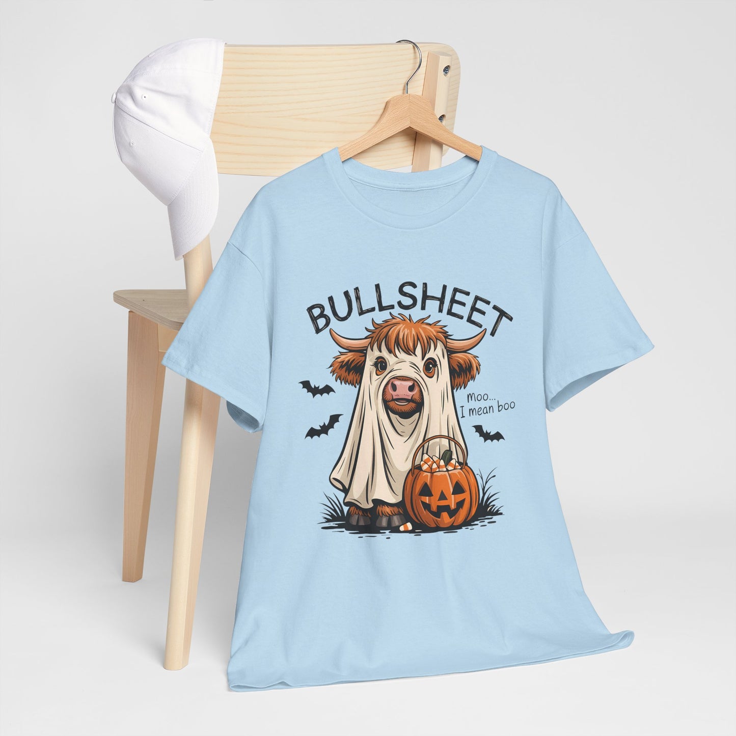Halloween Cow Tee, Funny Halloween T-Shirt, Unisex Graphic Tee, Spooky Costume Wear, Trick or Treat Apparel