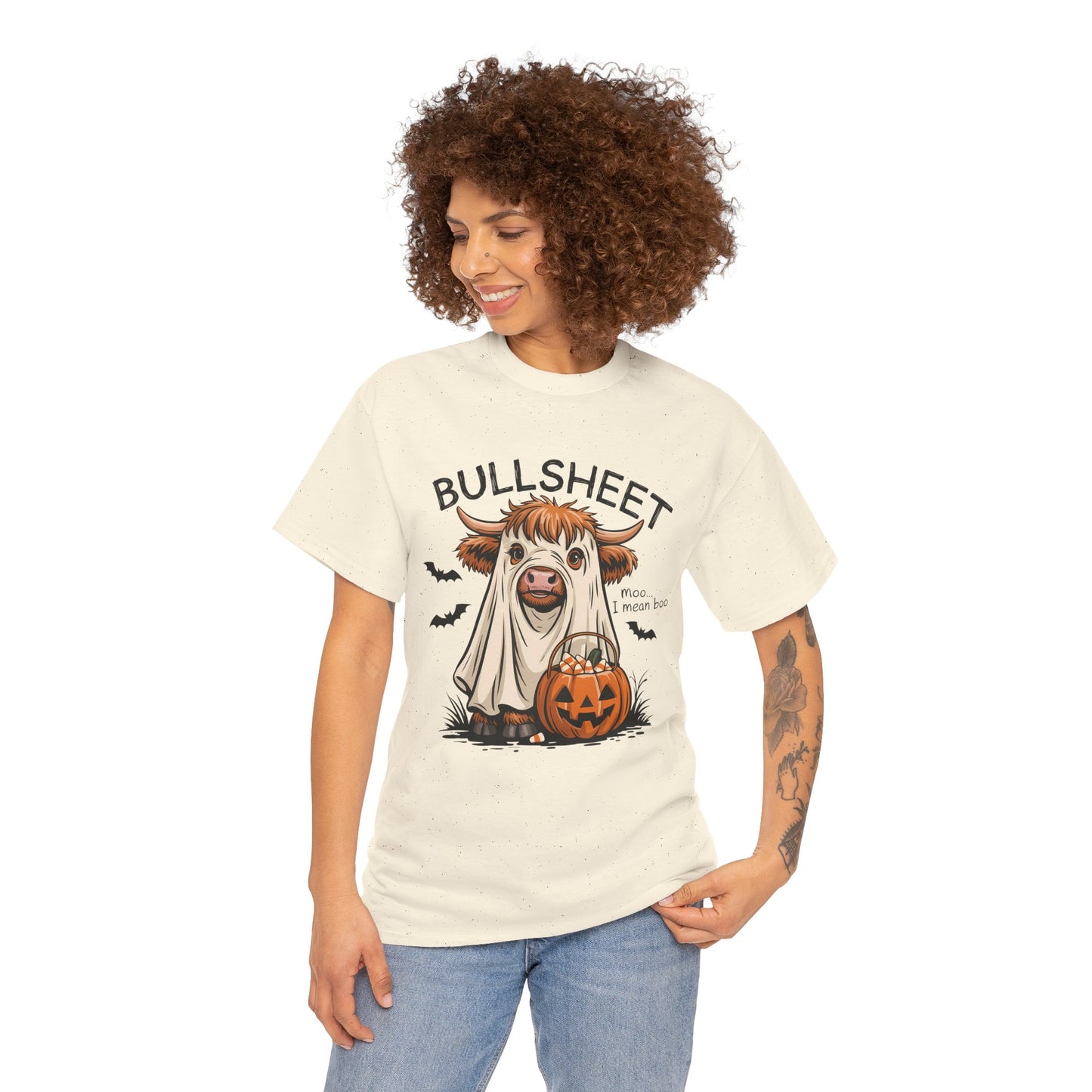 Halloween Cow Tee, Funny Halloween T-Shirt, Unisex Graphic Tee, Spooky Costume Wear, Trick or Treat Apparel
