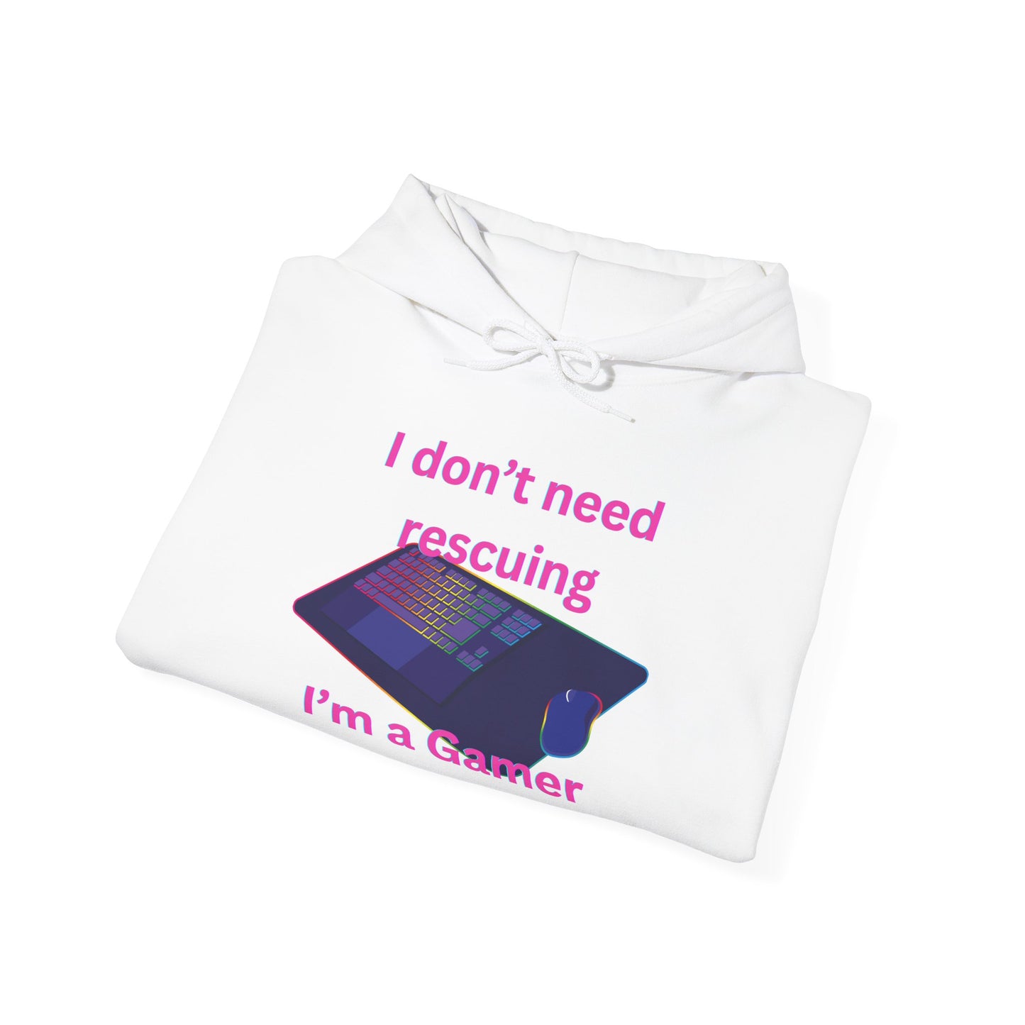 Gamer Girl Hoodie Pink Lettering