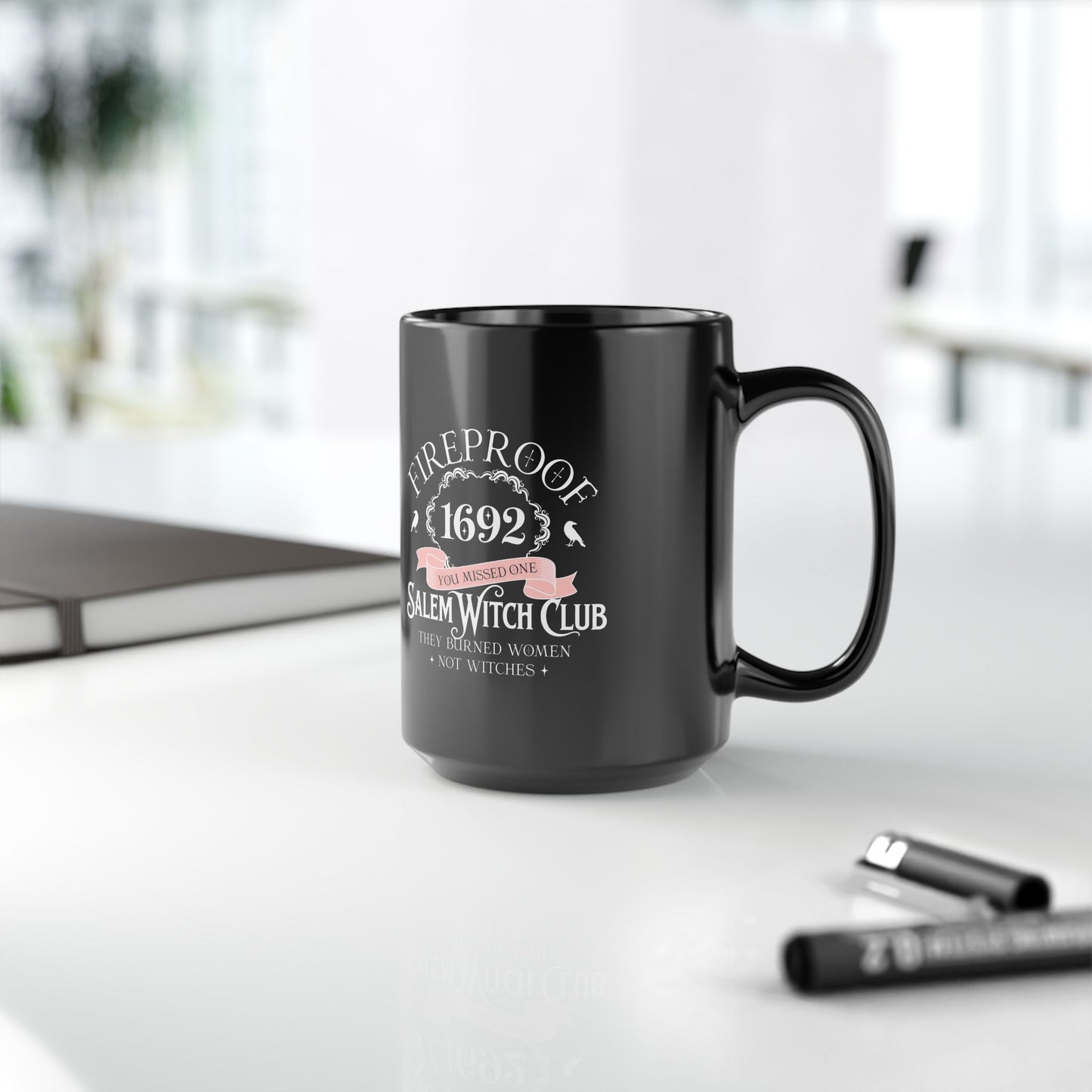 Salem Witch Club Mug | Fireproof Design | Halloween Gift, Spooky Decor, Witchcraft Accessory, Perfect for Cofee Lovers
