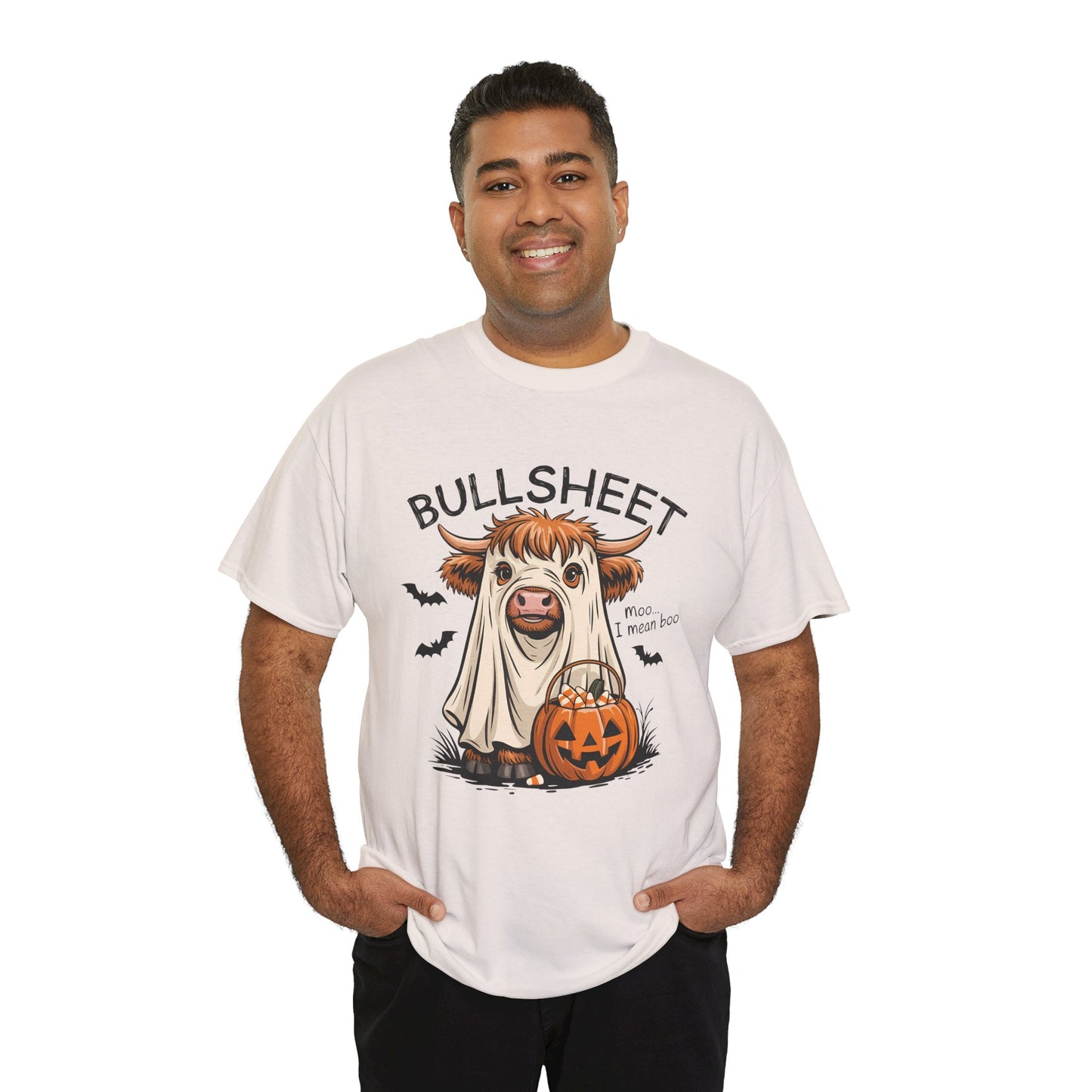 Halloween Cow Tee, Funny Halloween T-Shirt, Unisex Graphic Tee, Spooky Costume Wear, Trick or Treat Apparel