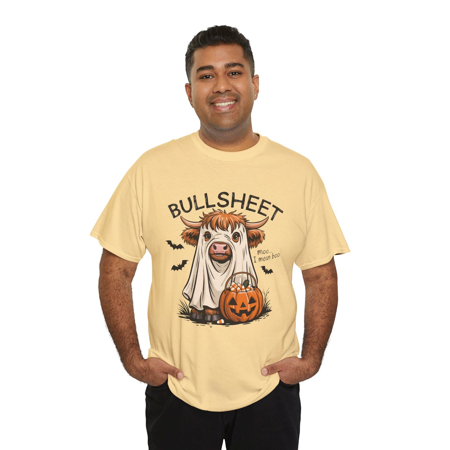 Halloween Cow Tee, Funny Halloween T-Shirt, Unisex Graphic Tee, Spooky Costume Wear, Trick or Treat Apparel