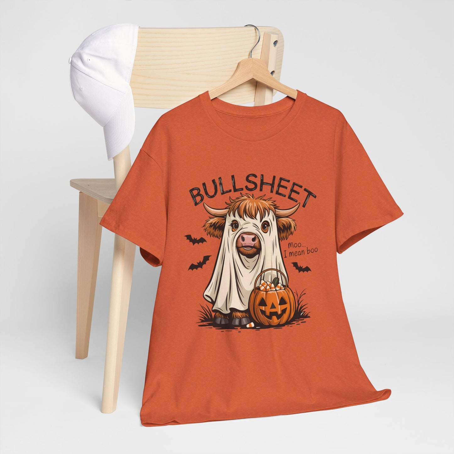 Halloween Cow Tee, Funny Halloween T-Shirt, Unisex Graphic Tee, Spooky Costume Wear, Trick or Treat Apparel