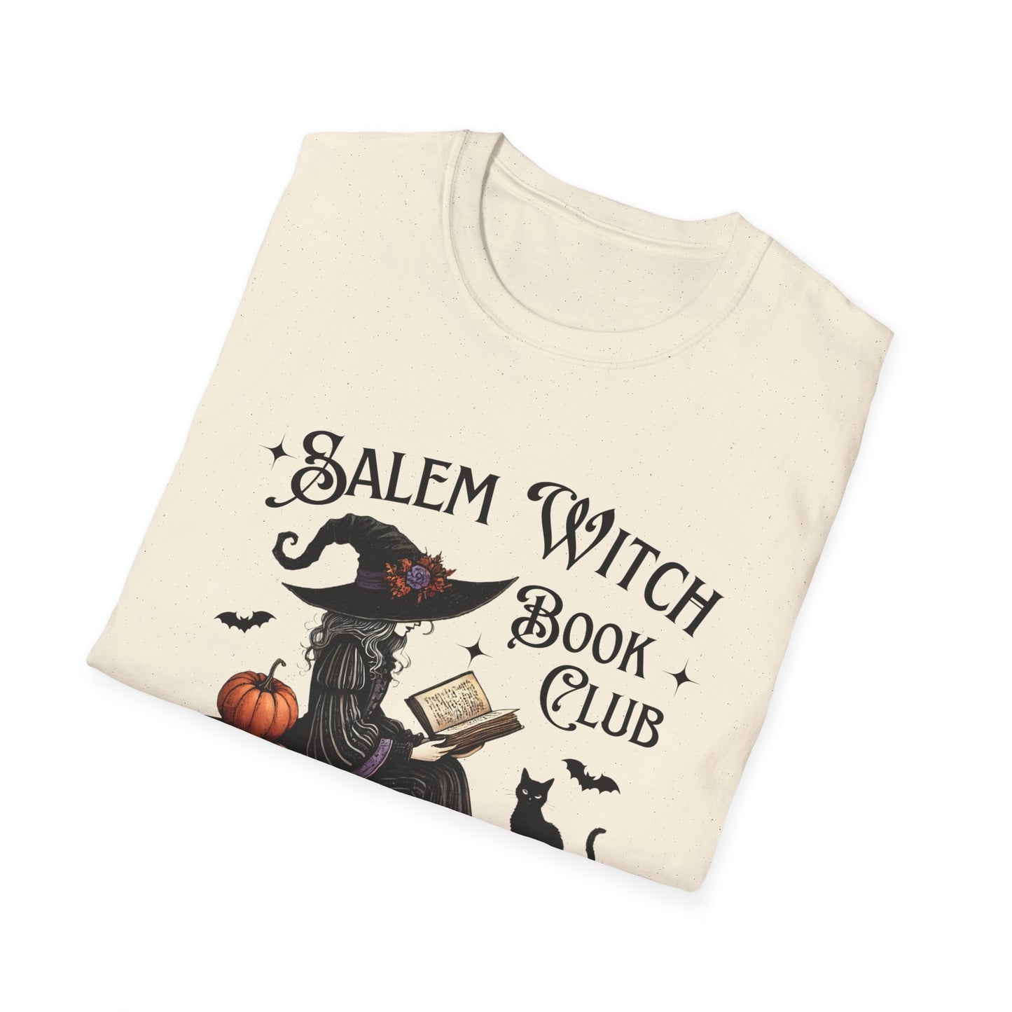 Salem Witch Book Club T-Shirt, Halloween shirt, Book lover gift, Cat lover apparel, Witchy clothing, Cozy fall outfit