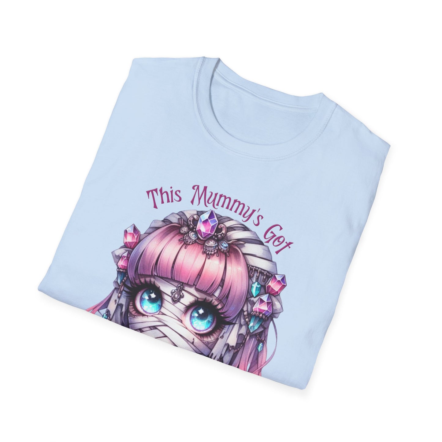 Mummy Pink Vibes T-Shirt | Unisex Softstyle Tee, Cute Gift, Casual Wear, Celebrating Magic, Everyday Comfort