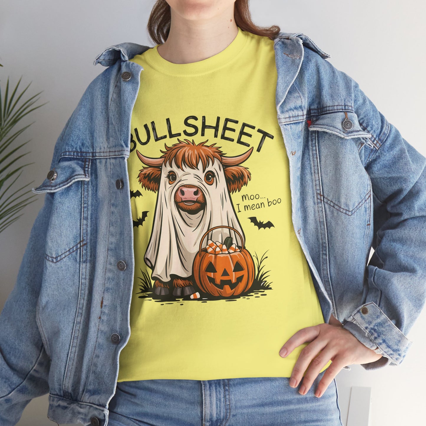 Halloween Cow Tee, Funny Halloween T-Shirt, Unisex Graphic Tee, Spooky Costume Wear, Trick or Treat Apparel