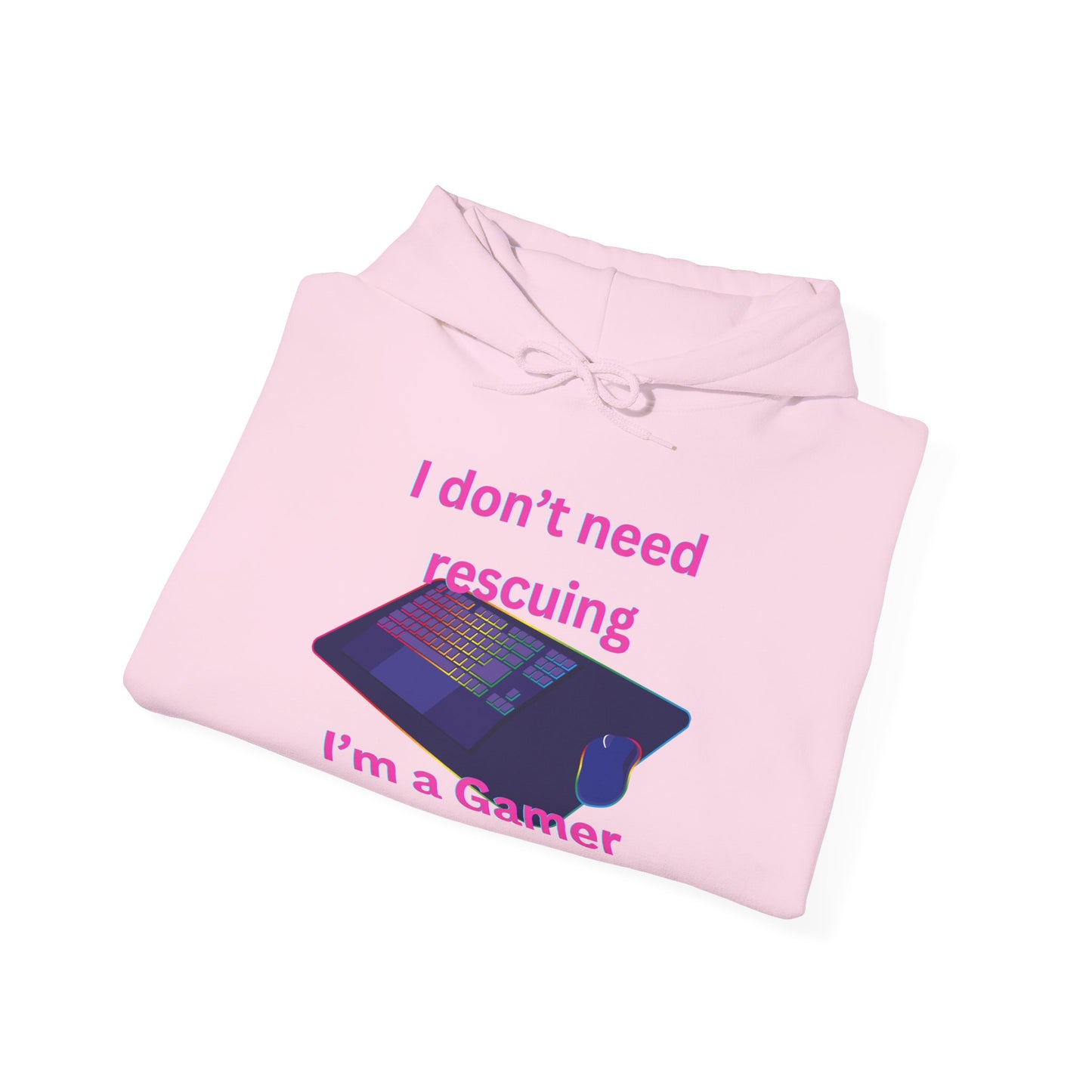 Gamer Girl Hoodie Pink Lettering