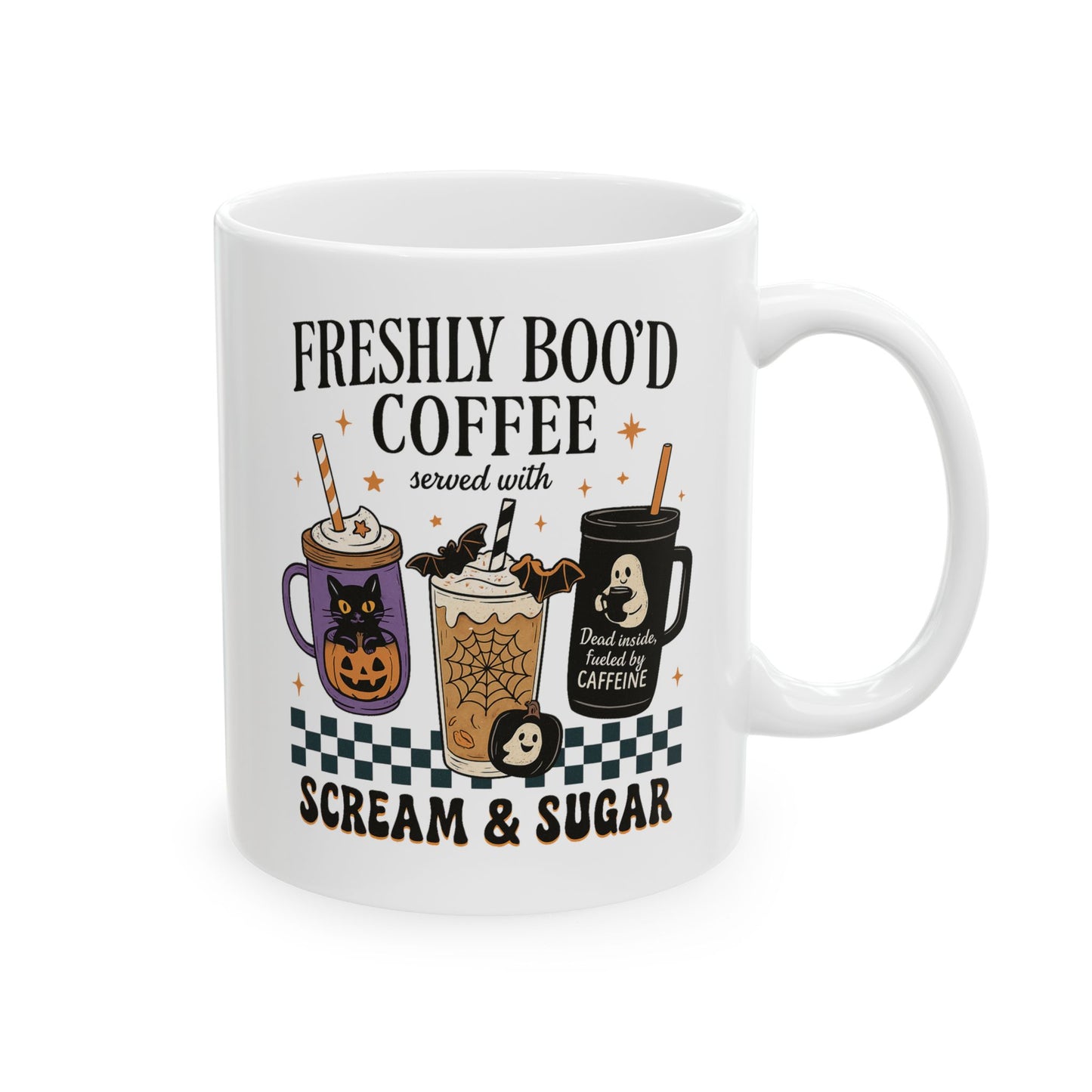Freshly Boo'd Coffee Ceramic Mug, 11oz, 15oz
