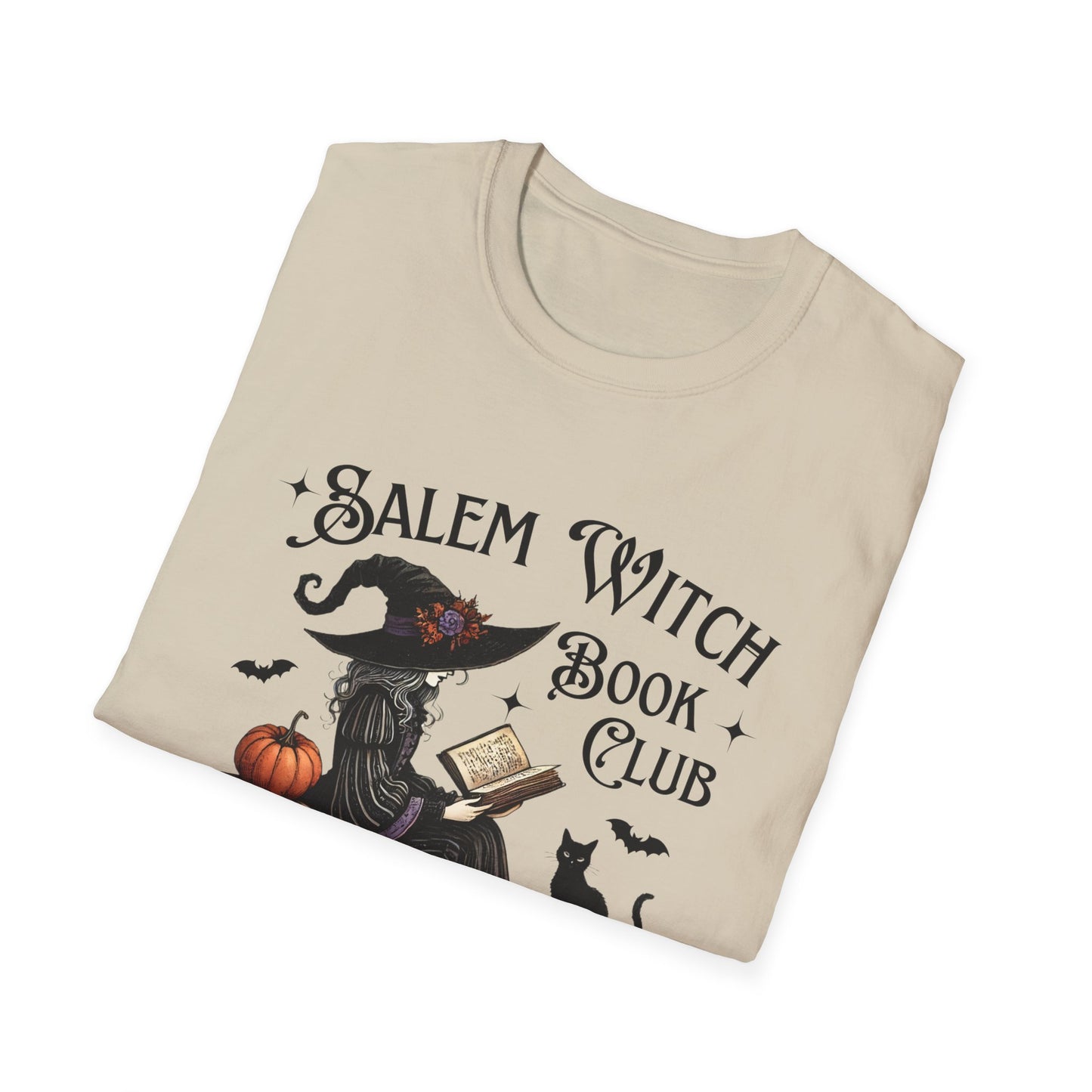 Salem Witch Book Club T-Shirt, Halloween shirt, Book lover gift, Cat lover apparel, Witchy clothing, Cozy fall outfit