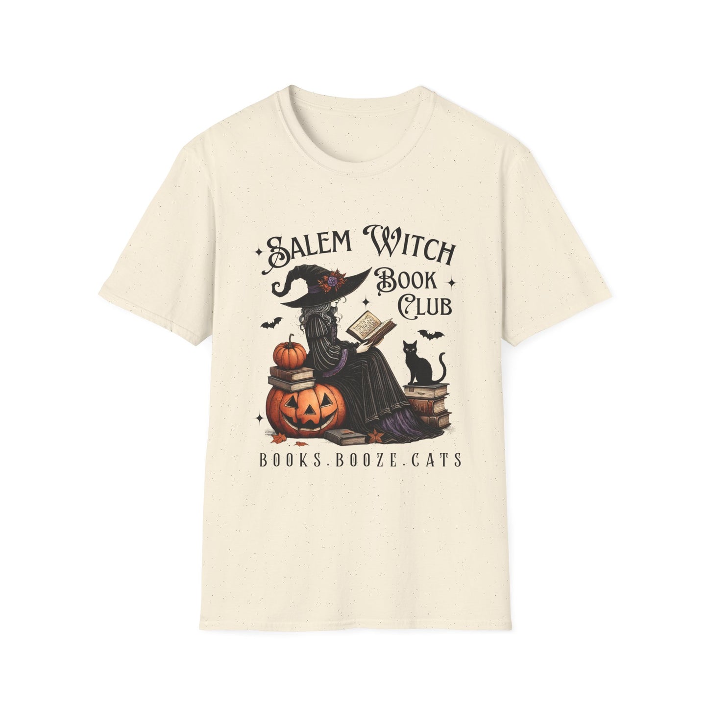 Salem Witch Book Club T-Shirt, Halloween shirt, Book lover gift, Cat lover apparel, Witchy clothing, Cozy fall outfit