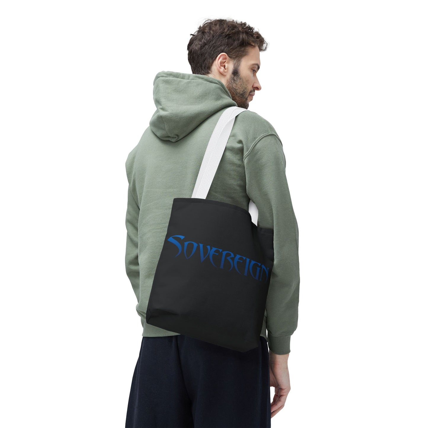 Black Sovereign Tote Bag: Stylish Carry-All, Perfect for Everyday Use, Gifts, Shopping, and Travel