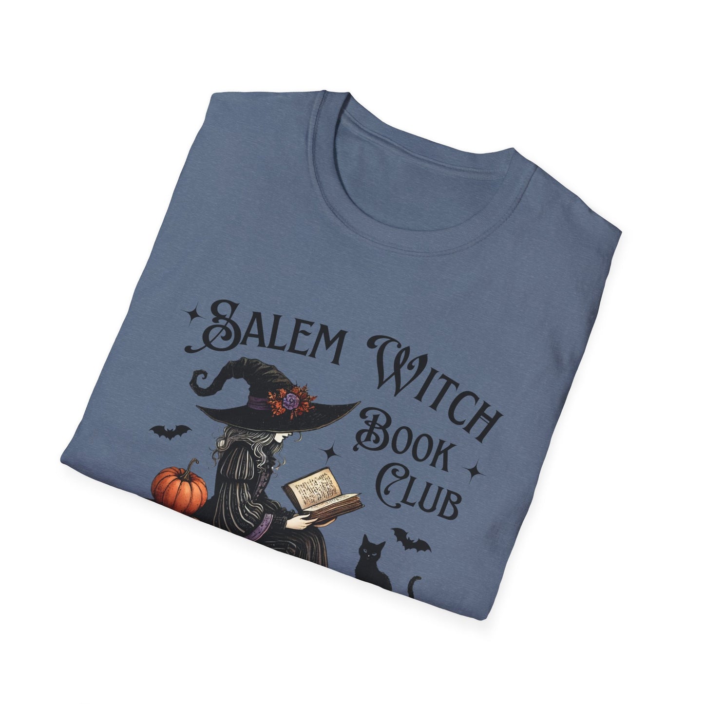 Salem Witch Book Club T-Shirt, Halloween shirt, Book lover gift, Cat lover apparel, Witchy clothing, Cozy fall outfit