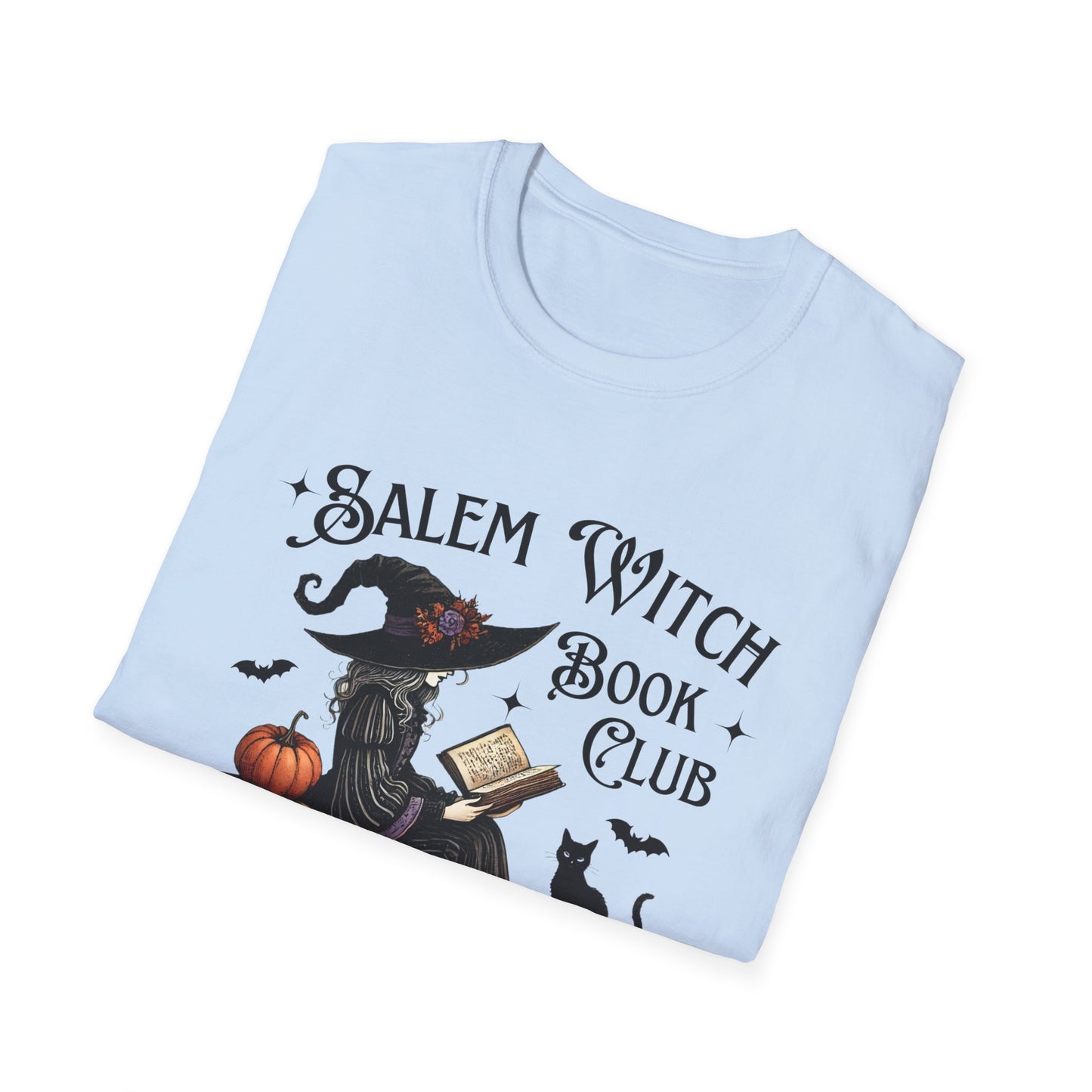 Salem Witch Book Club T-Shirt, Halloween shirt, Book lover gift, Cat lover apparel, Witchy clothing, Cozy fall outfit