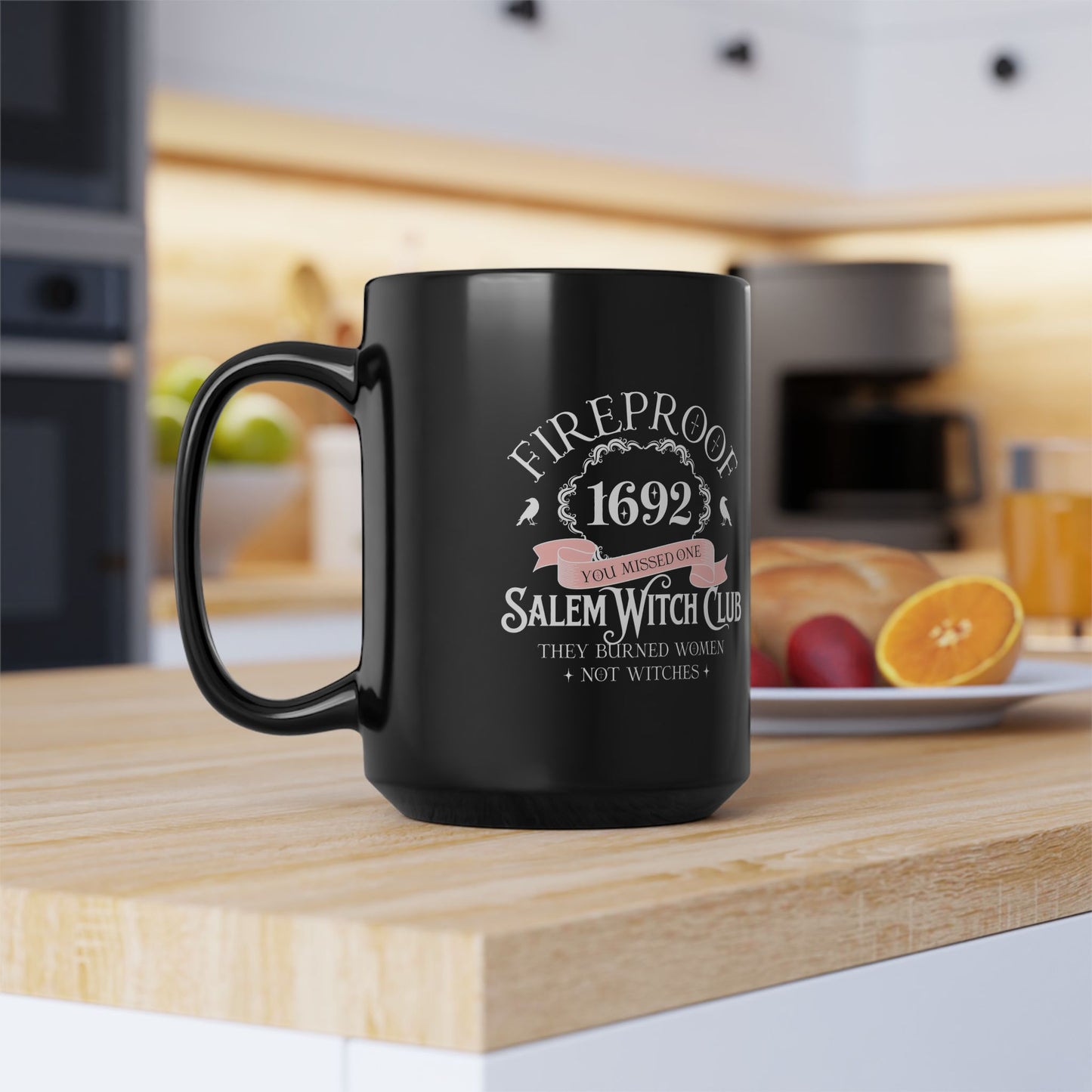 Salem Witch Club Mug | Fireproof Design | Halloween Gift, Spooky Decor, Witchcraft Accessory, Perfect for Cofee Lovers