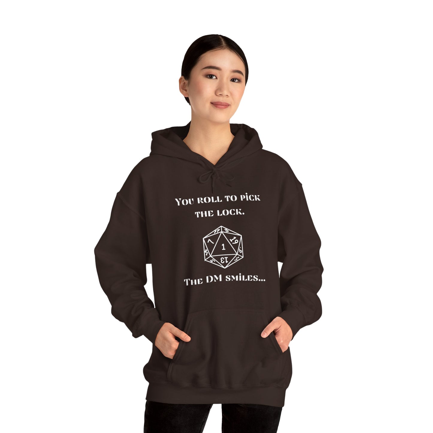 D&D Roll to Pick the Lock DM Smiles Hoodie