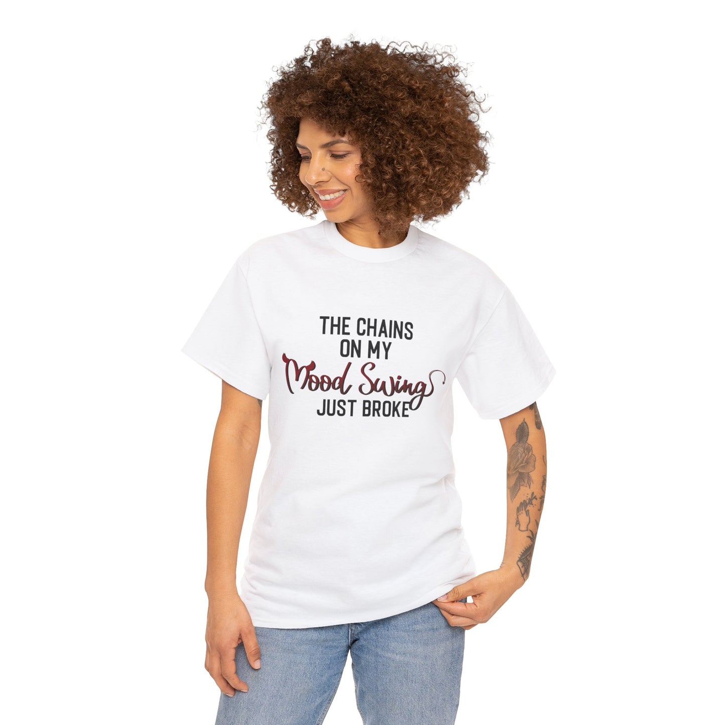 The Chains on my Mood Swing Just Broke Unisex Heavy Cotton Tee