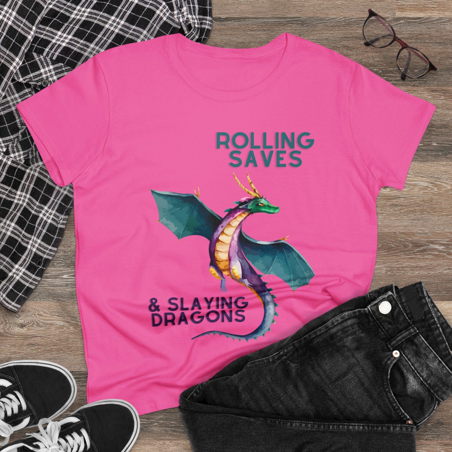 Rolling Saves & Slaying Dragons Women's Cut T-Shirt