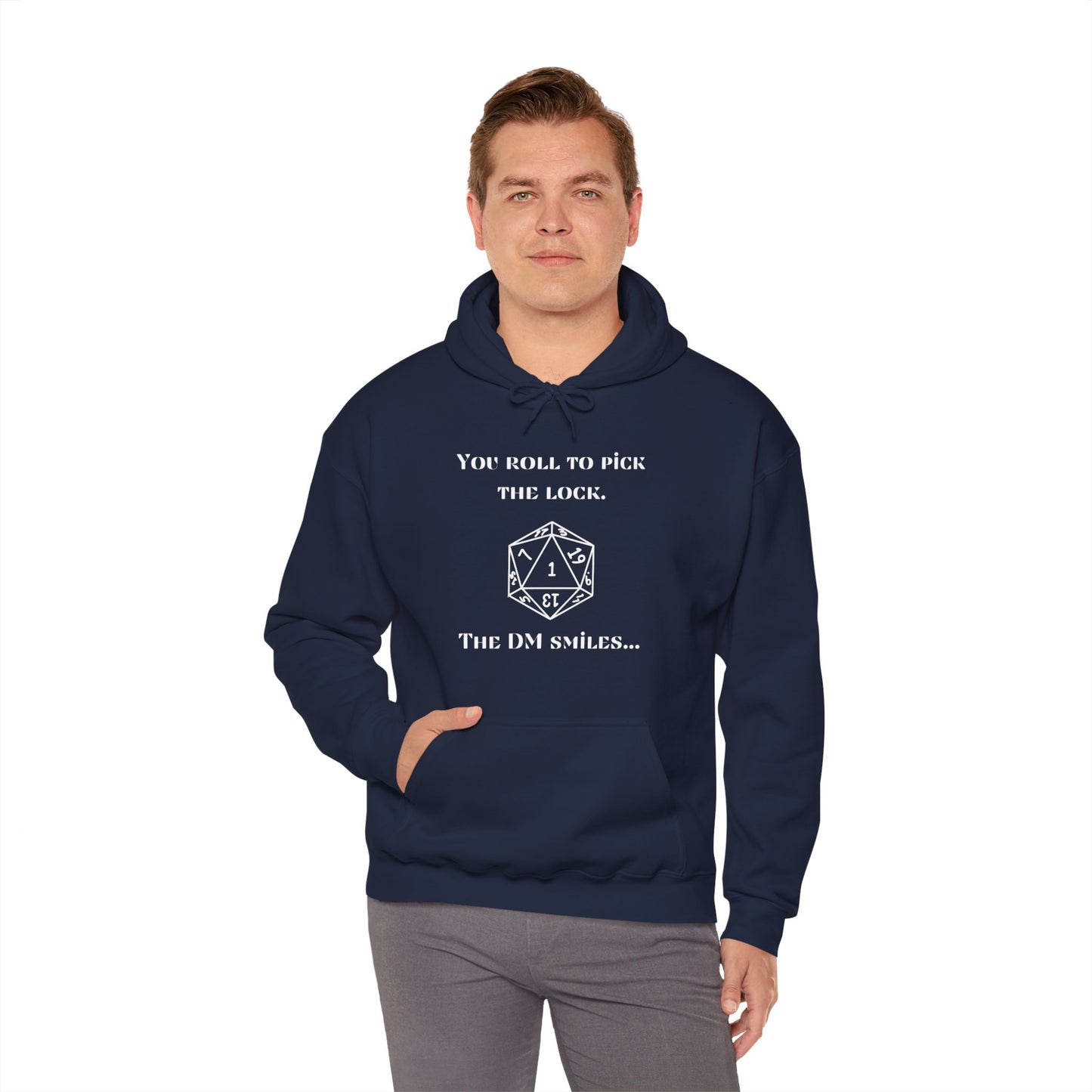 D&D Roll to Pick the Lock DM Smiles Hoodie