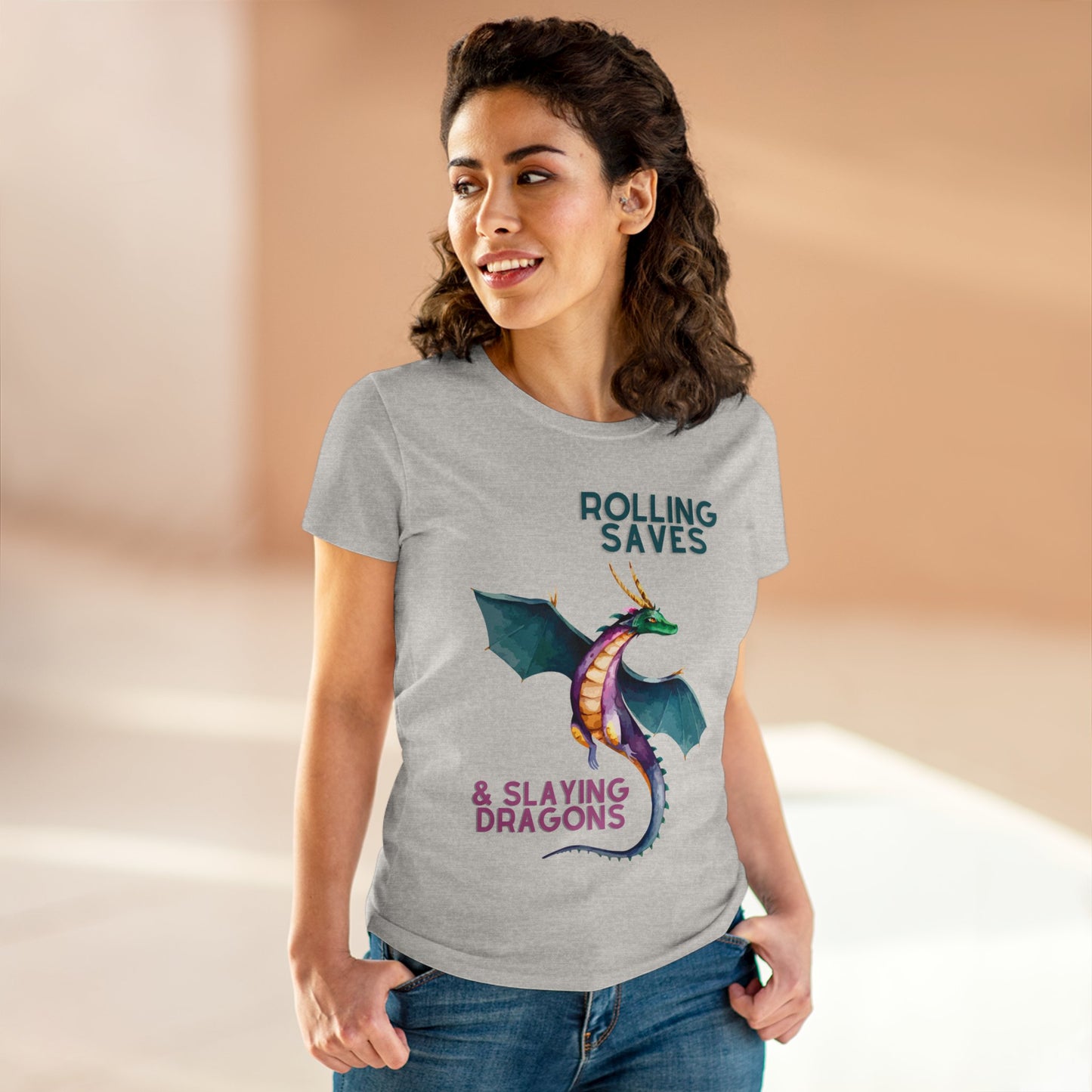 Rolling Saves & Slaying Dragons Women's Cut T-Shirt